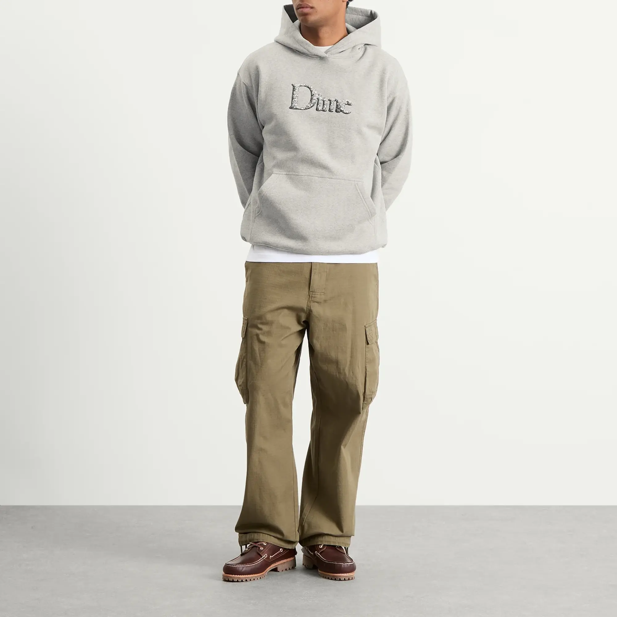 Dime Men's Classic Decoy Hoodie Heather Grey