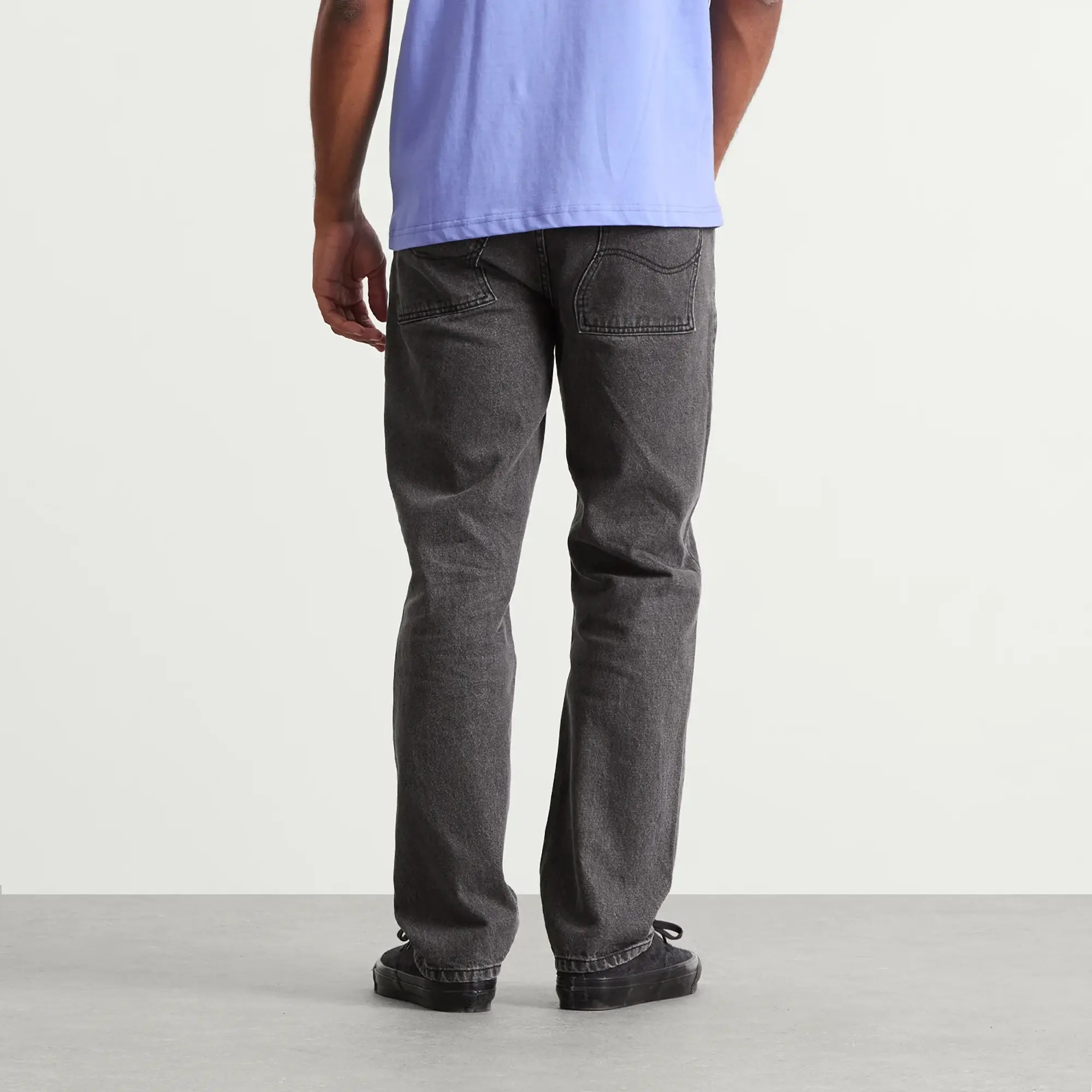 Dime Men's Straight Denim Pants Faded Black