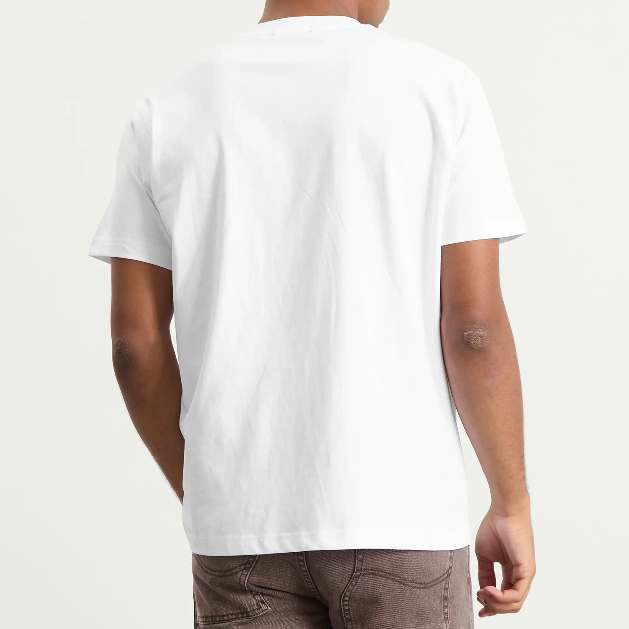 Dime Men's Cursive Small Logo T-Shirt White