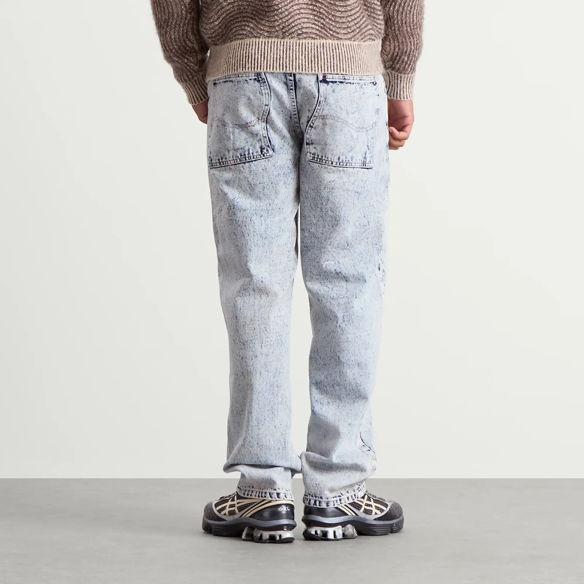Dime Men's Relaxed Denim Pants Light Snow Washed