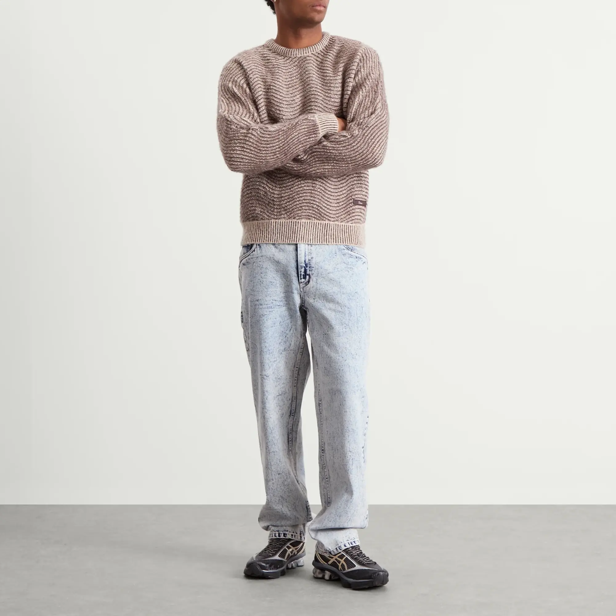 Dime Men's Relaxed Denim Pants Light Snow Washed