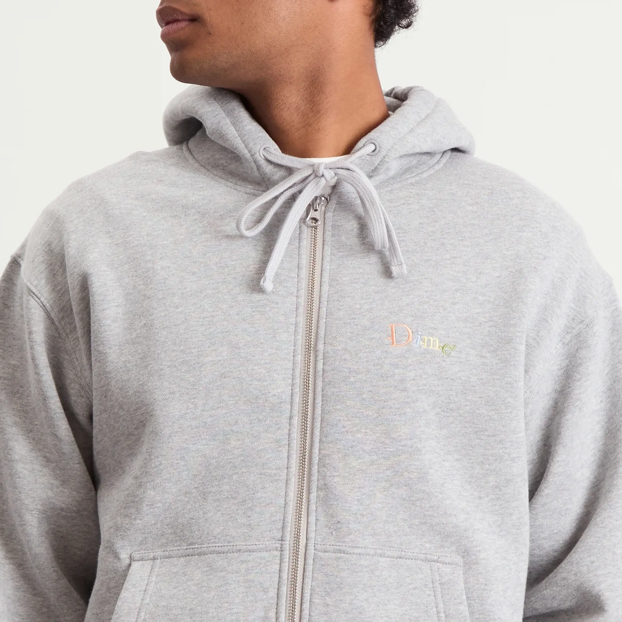 Dime Men's Friends Zip Hoodie Heather Grey