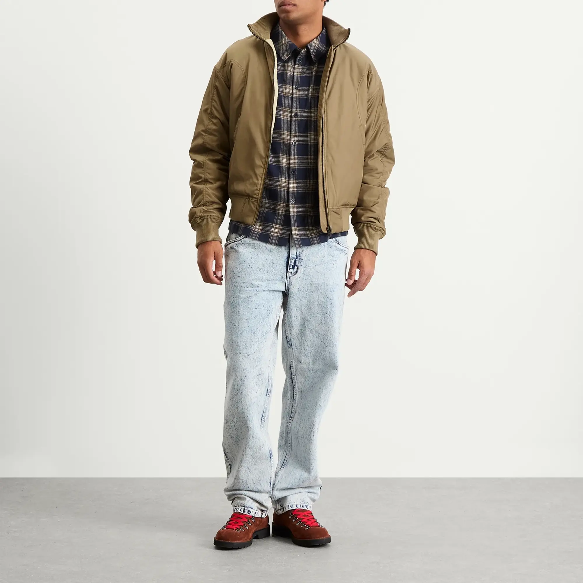 Dime Men's Insulated Bomber Jacket Khaki