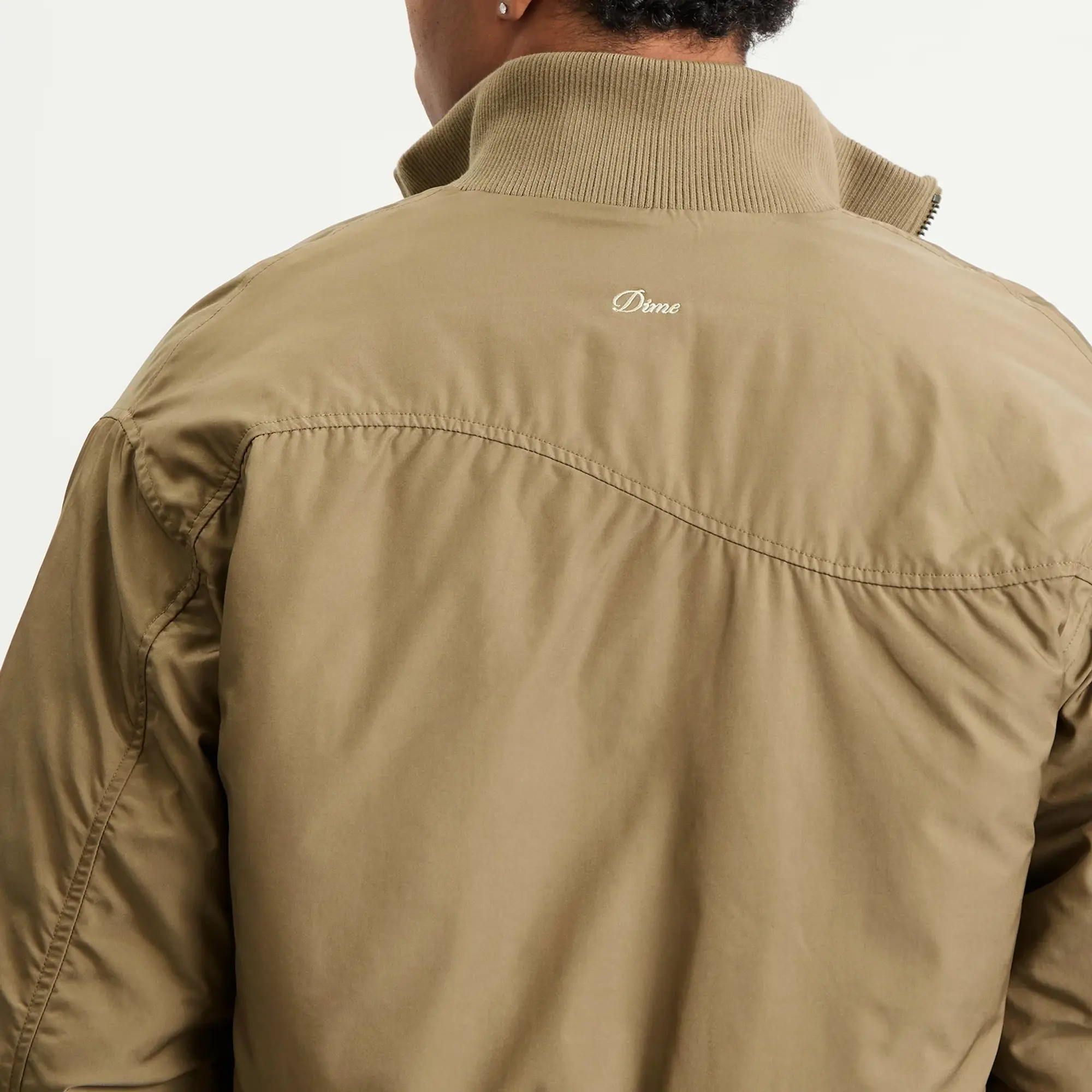 Dime Men's Insulated Bomber Jacket Khaki