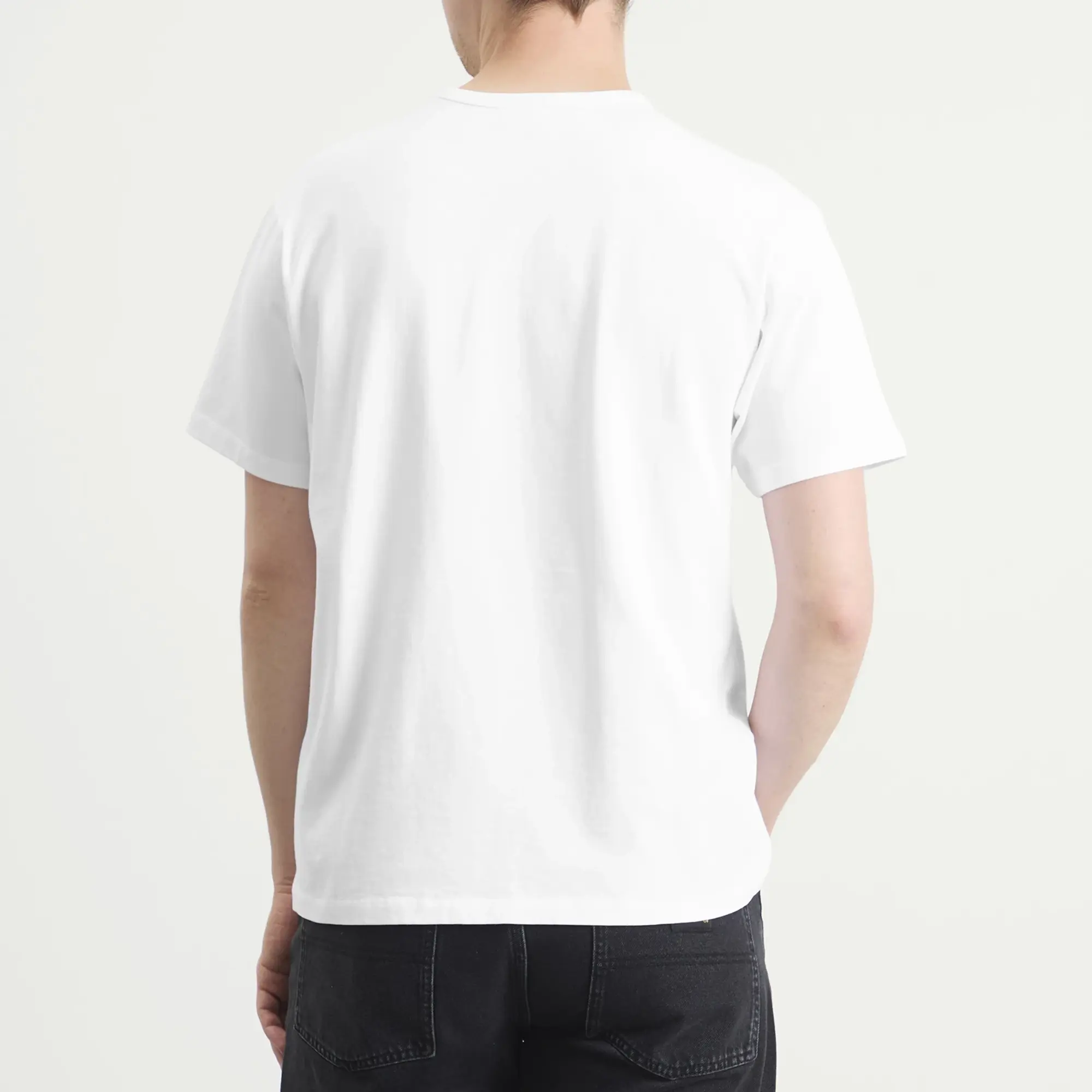 Dubbleware Men's Pocket Label T-Shirt White