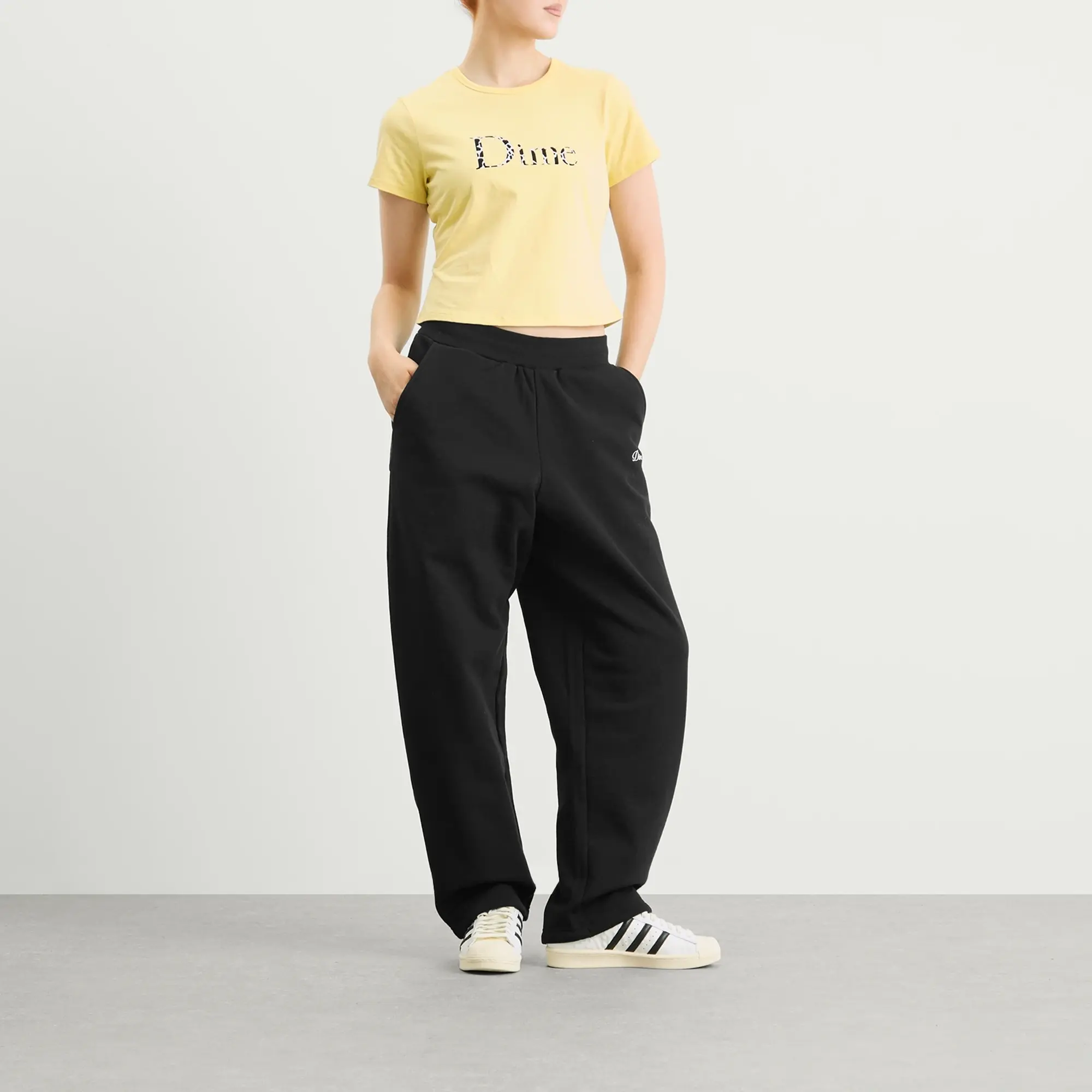 Dime Women's Classic Dalmatians T-Shirt Light Yellow