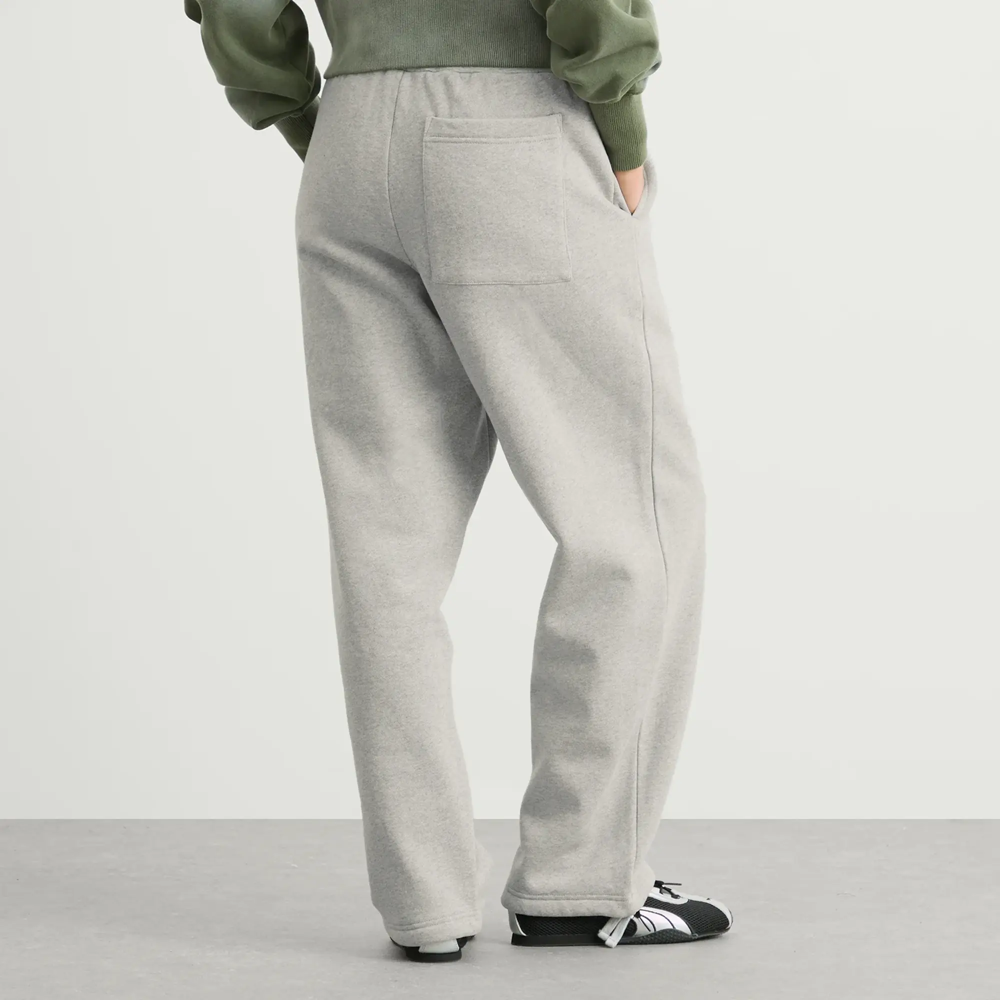 Dime Women's Cursive Small Logo Sweatpants Heather Gray