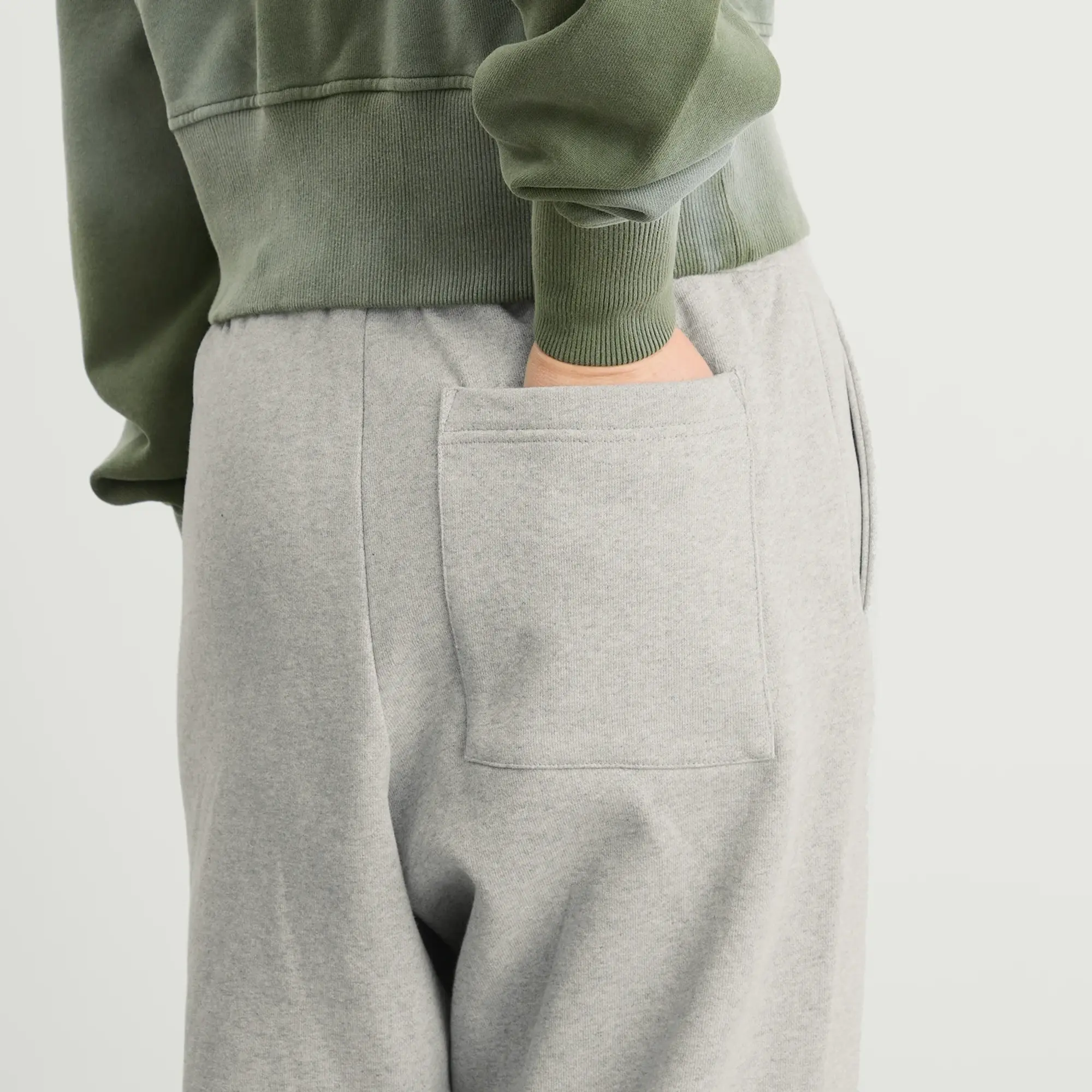 Dime Women's Cursive Small Logo Sweatpants Heather Gray