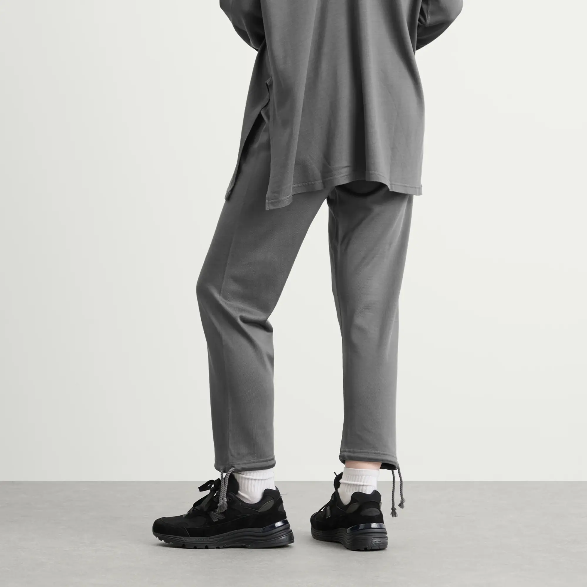 Beams Boy Women's Logo Easy Pants Grey