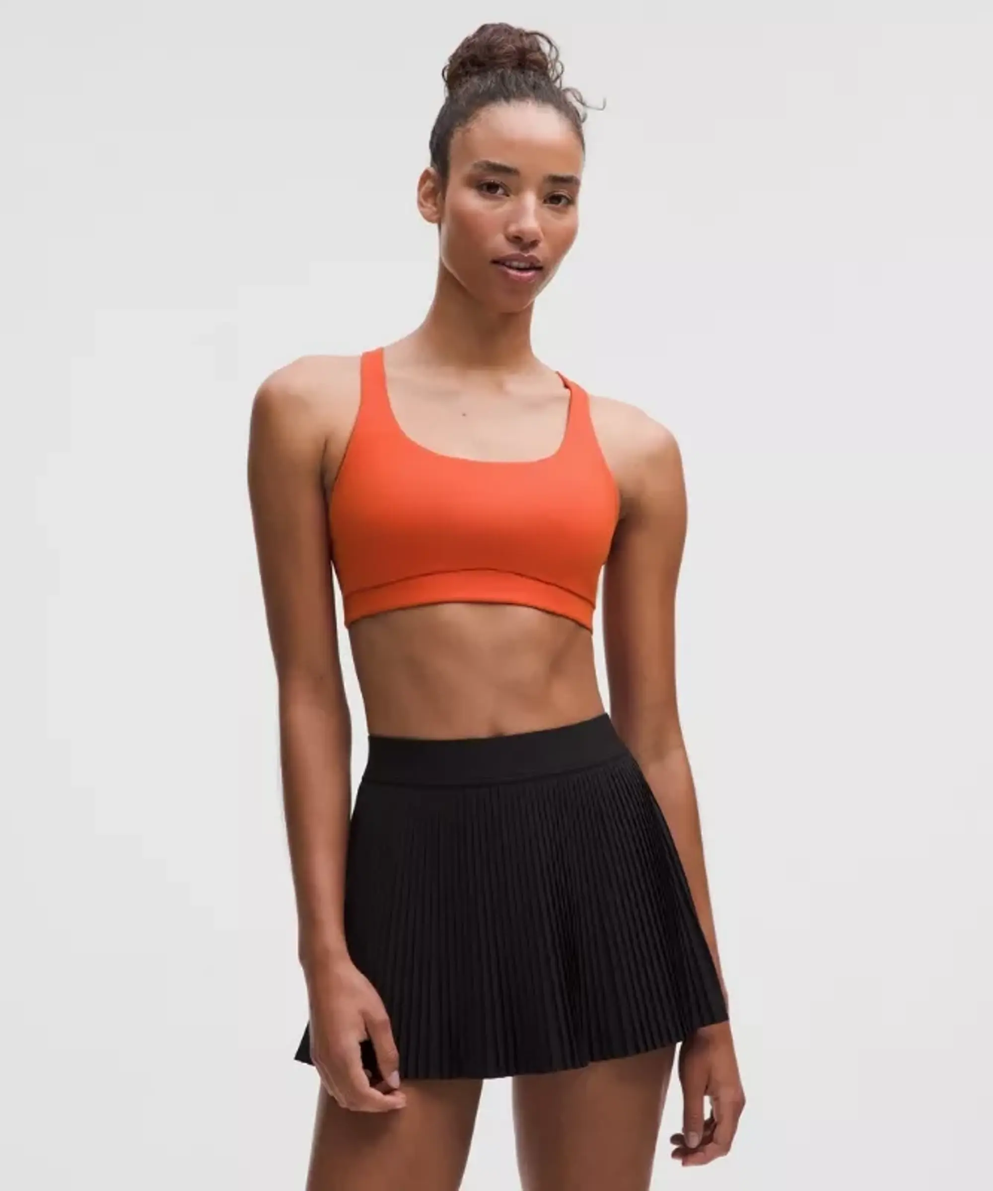 lululemon – Women's Energy Sports Bra Medium Support, B-D Cups Evolve – Color Orange – Size 2XS