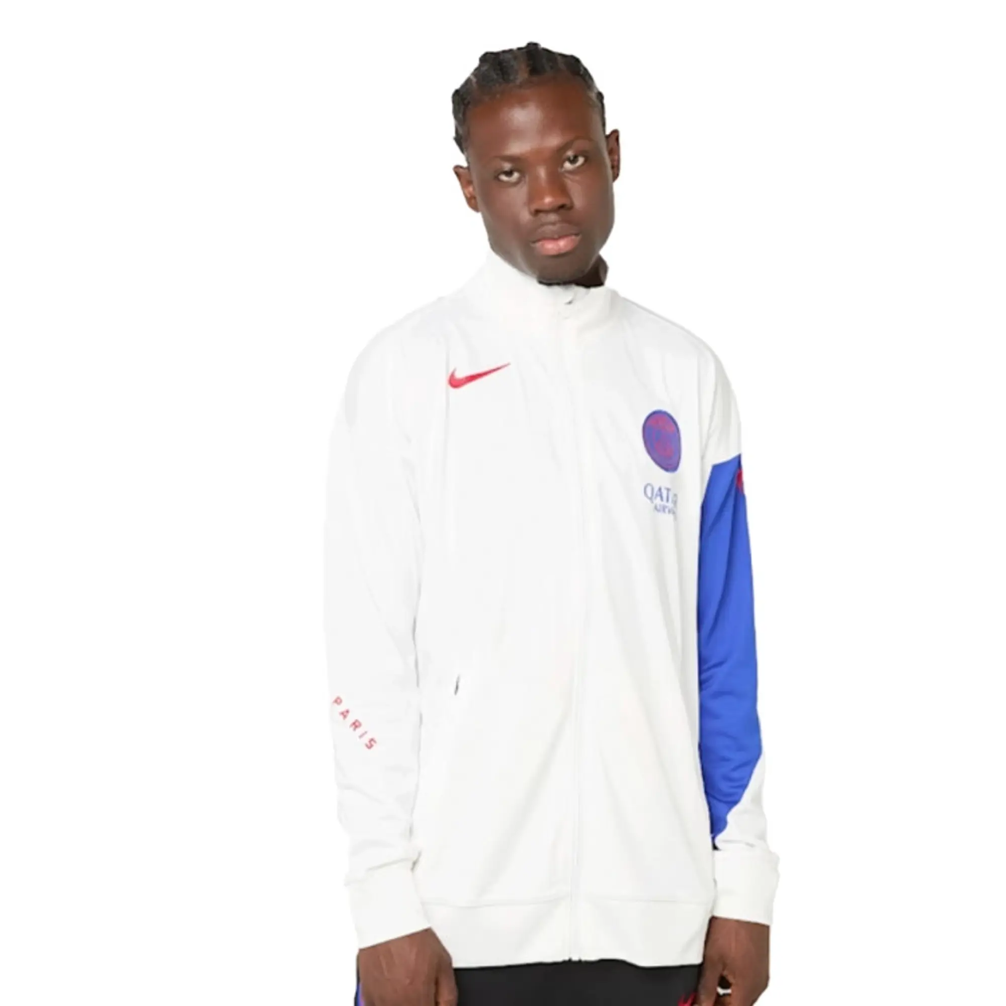 Paris Saint Germain Tracksuit Dri-Fit Strike 3Rd - White/Black/Hyper Royal/Global Red - ['White']