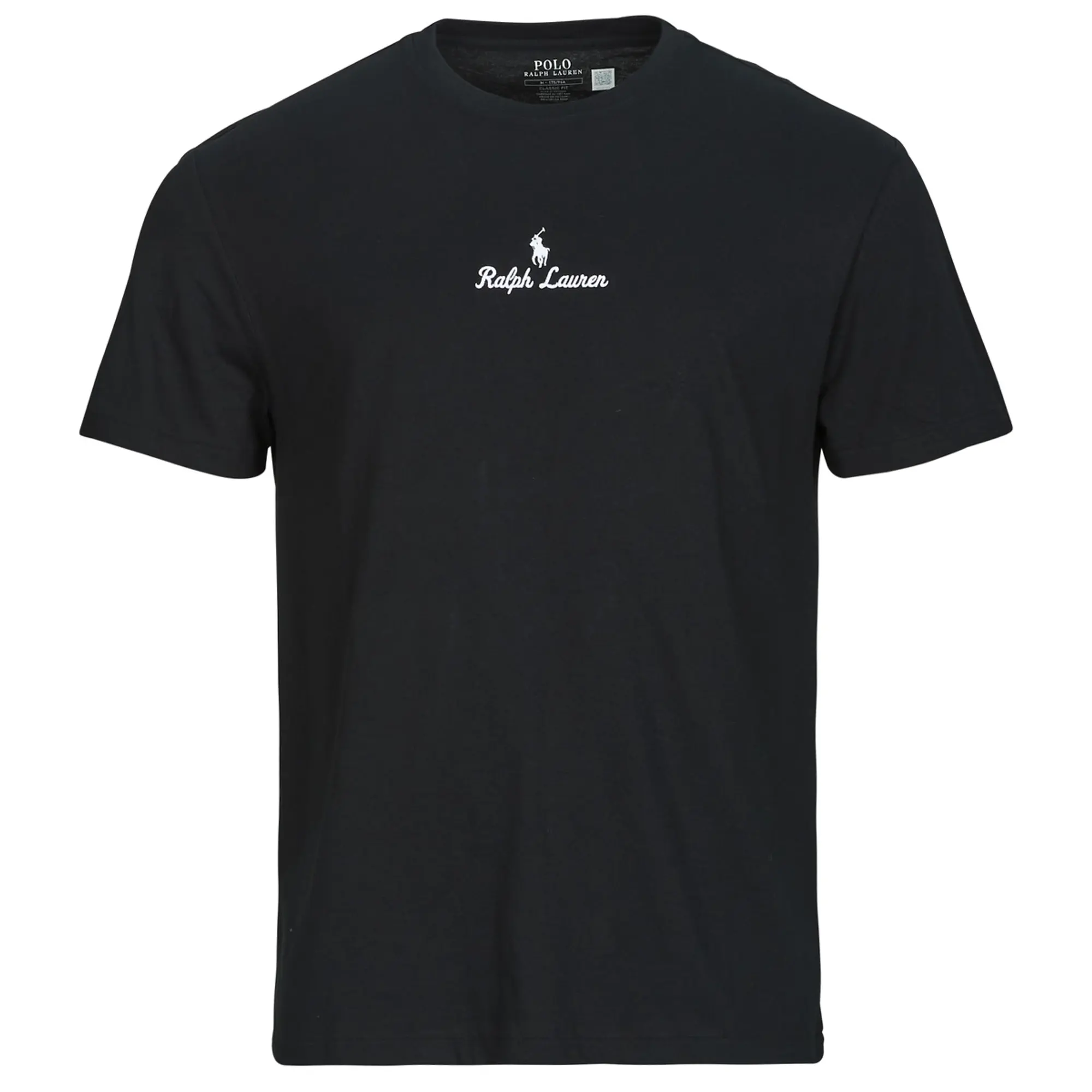 Polo Ralph Lauren  T-SHIRT AJUSTE EN COTON POLO RALPH LAUREN CENTER  men's T shirt in Black
