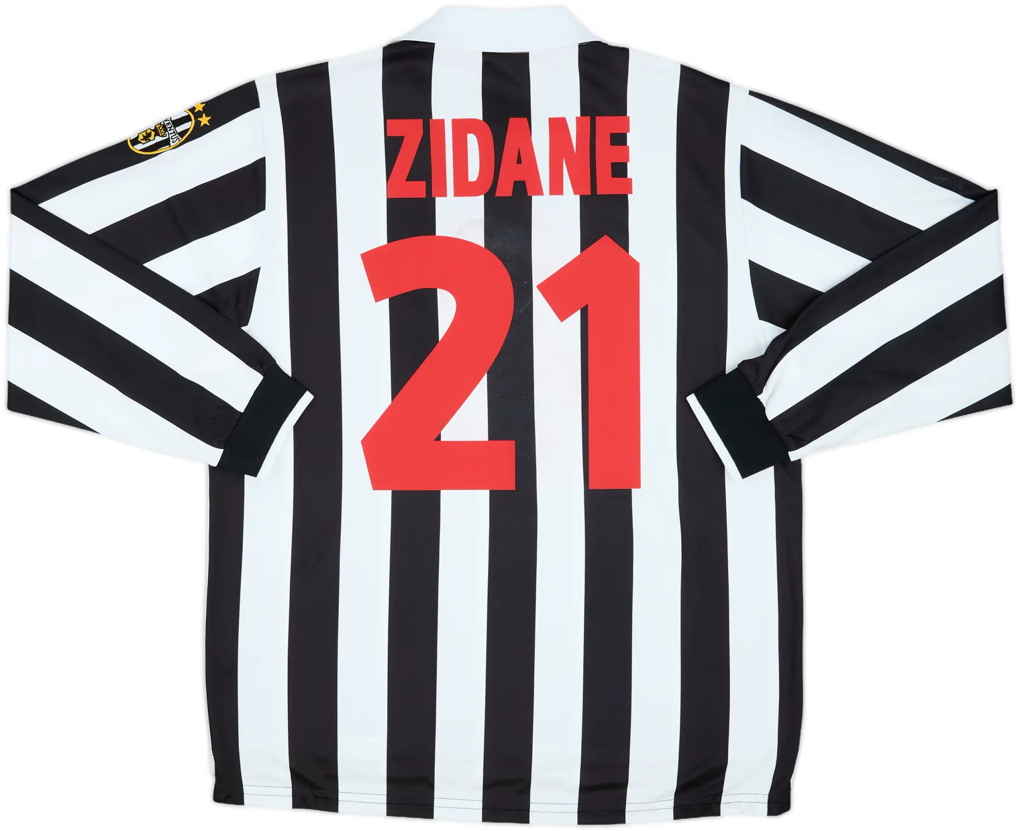 1998-99 Juventus Home L/S Shirt Zidane #21 - 6/10 - (M)