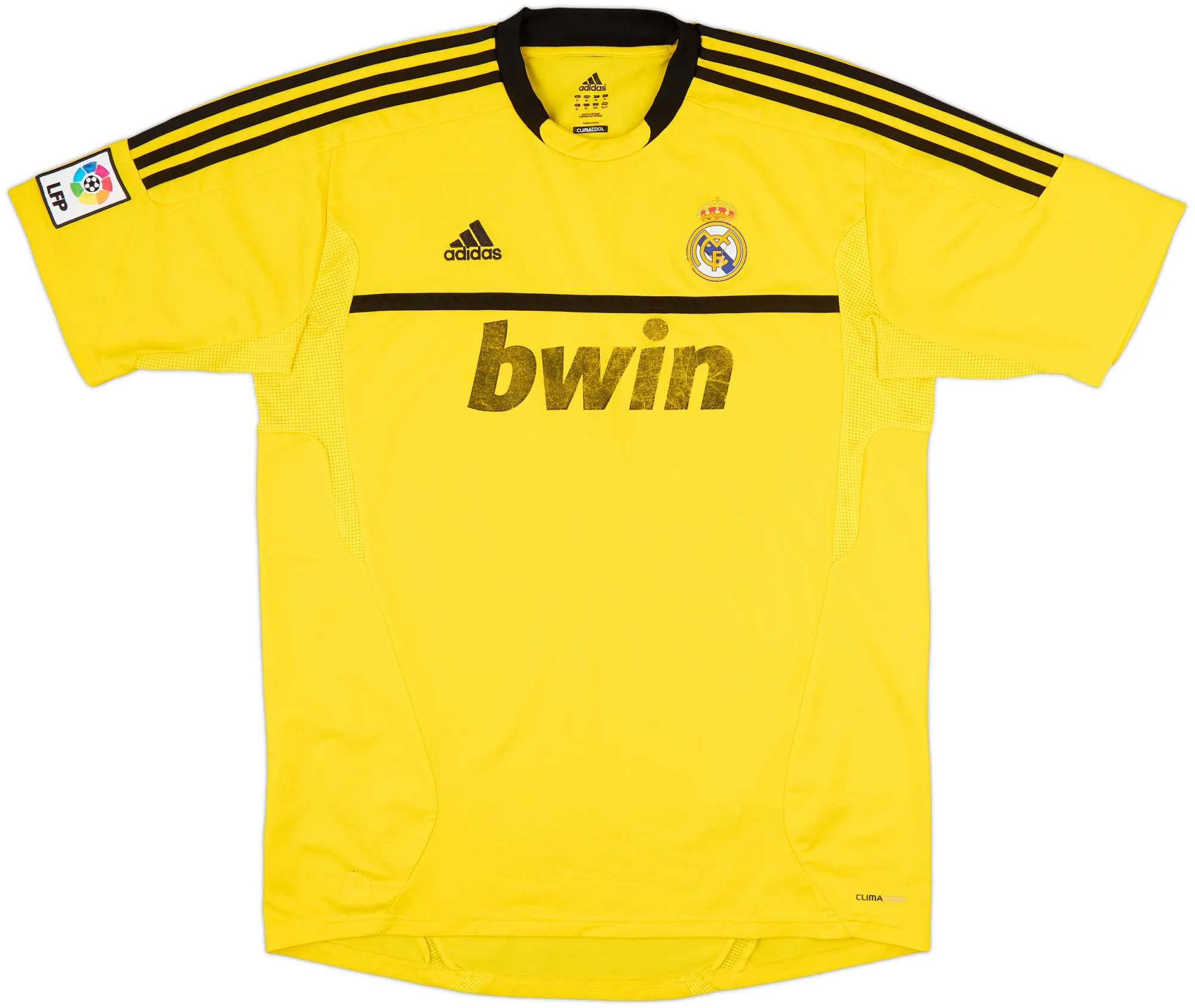 adidas Real Madrid Mens SS Goalkeeper Home Shirt 2011/12