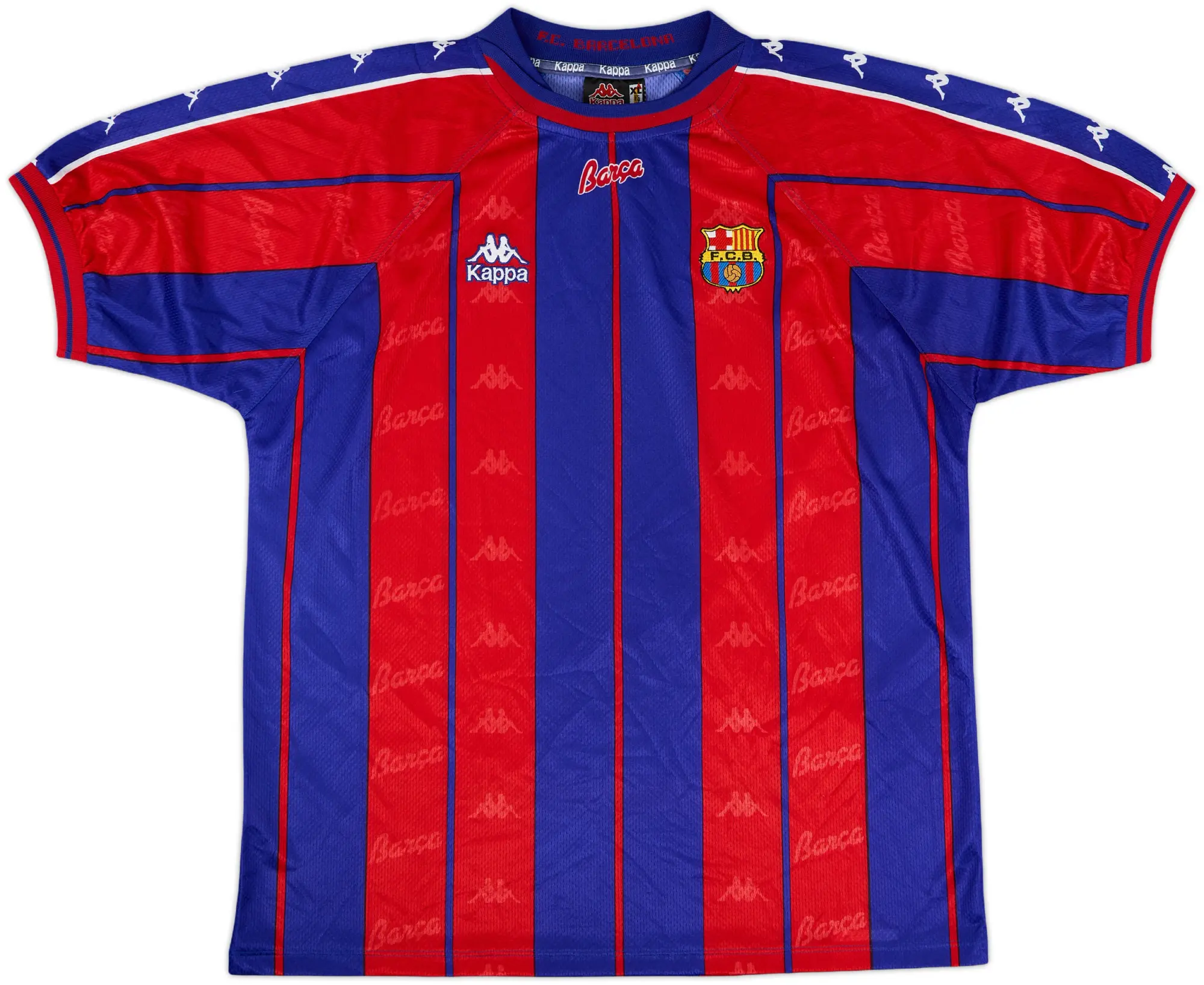 1997-98 Barcelona Home Shirt - 10/10 - (XL)