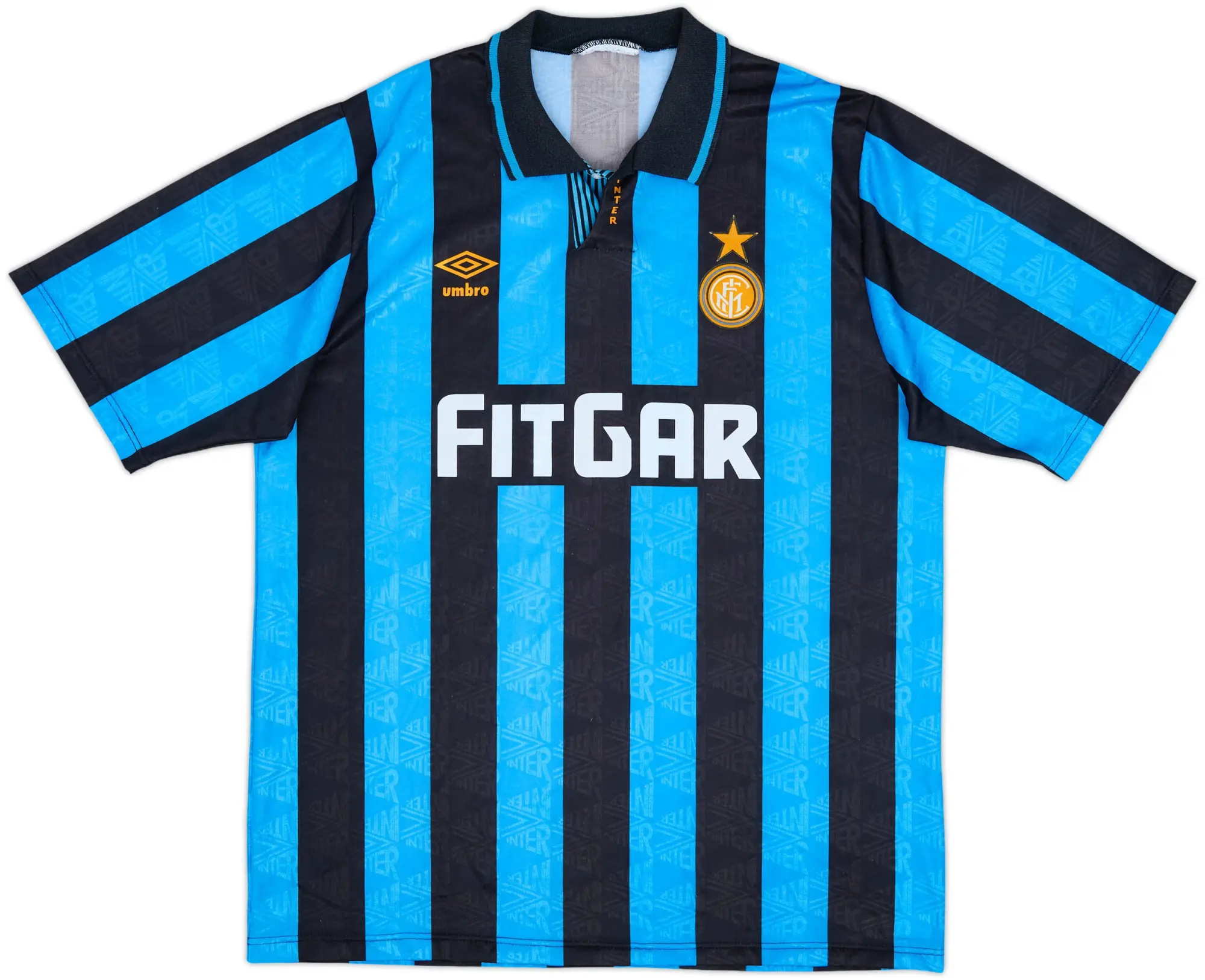 1991-92 Inter Milan Home Shirt - 8/10 - (XL)