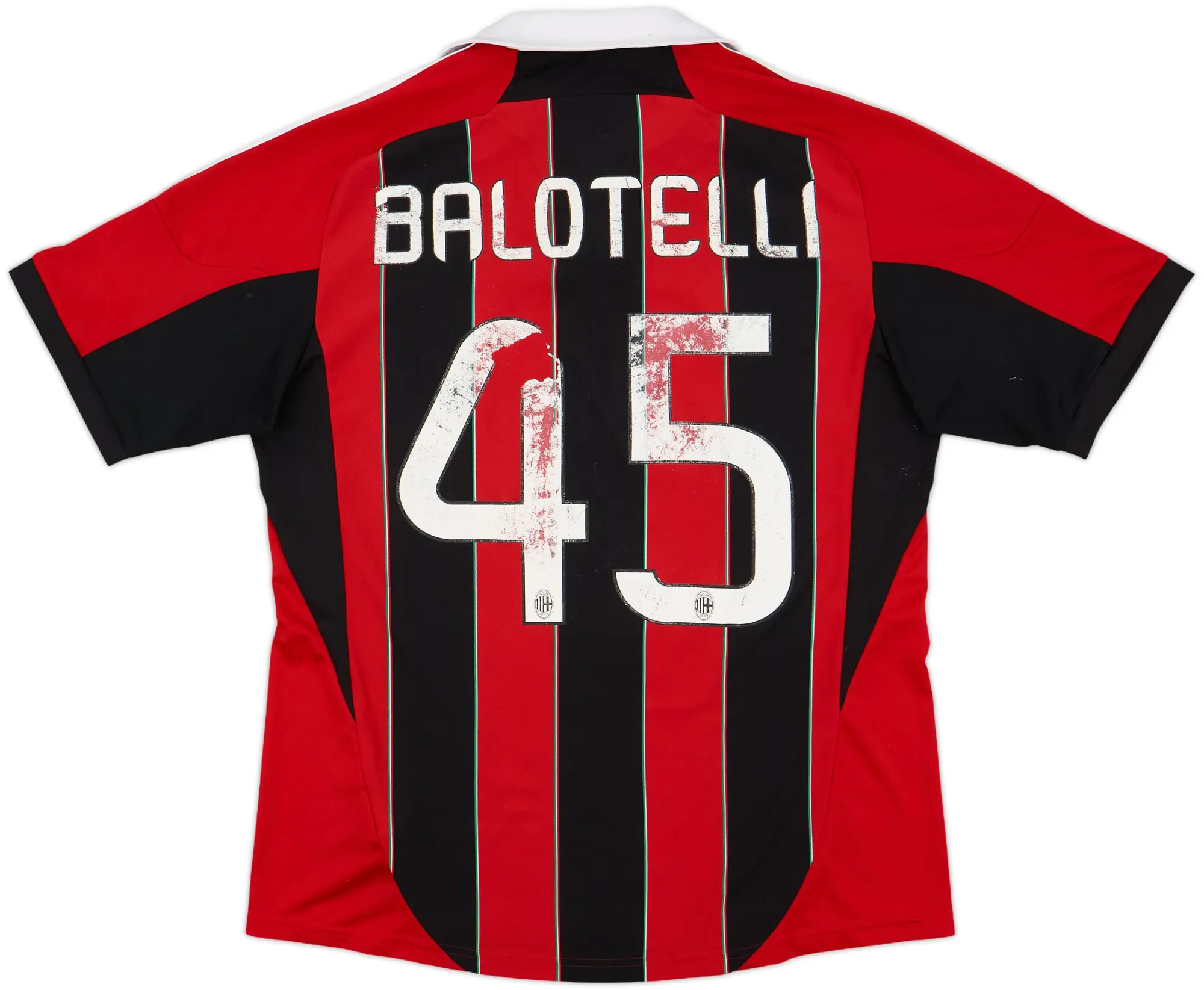 2012-13 AC Milan Home Shirt Balotelli #45 - 5/10 - (L)