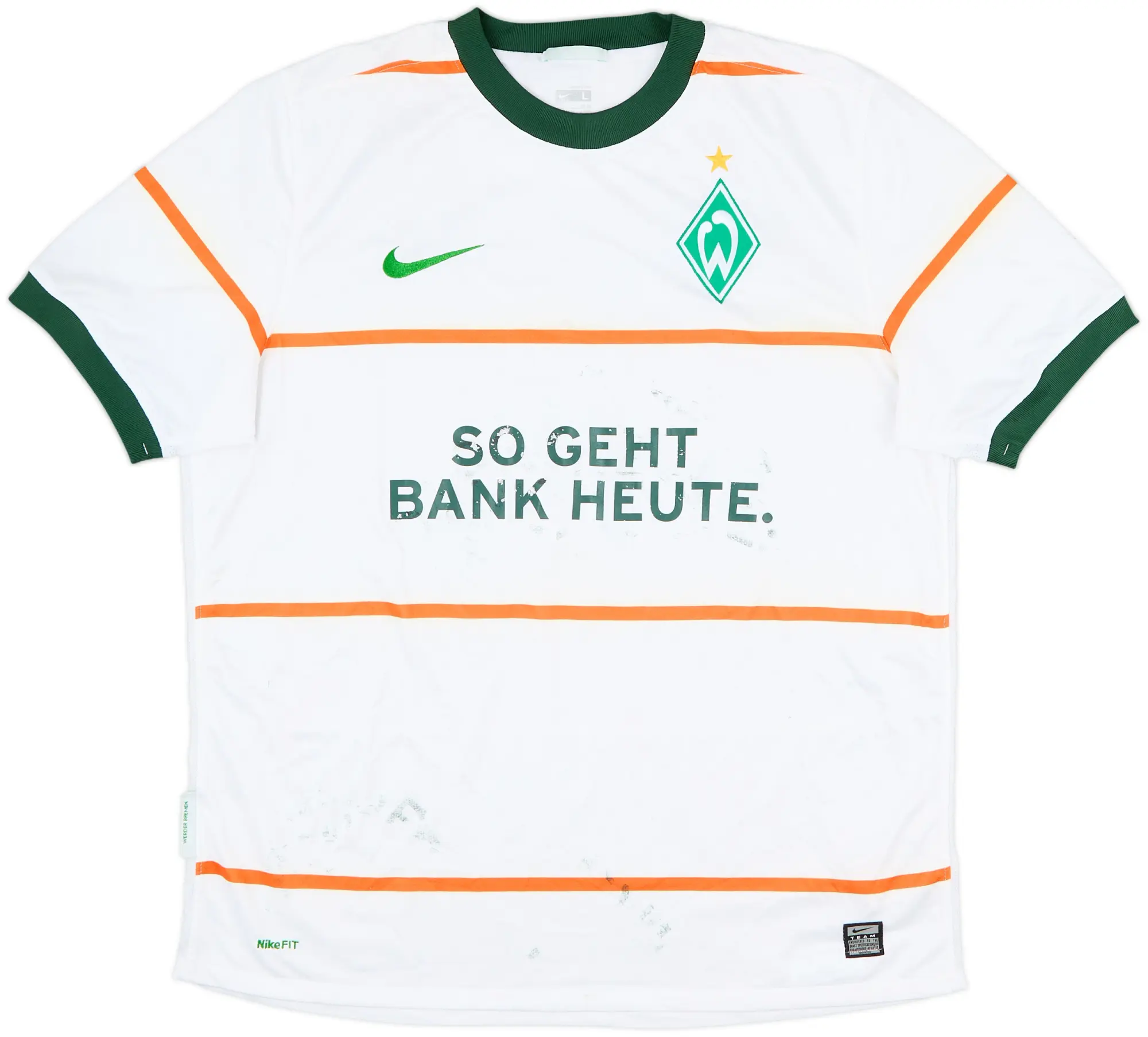 Nike Werder Bremen Mens SS Away Shirt 2009/10