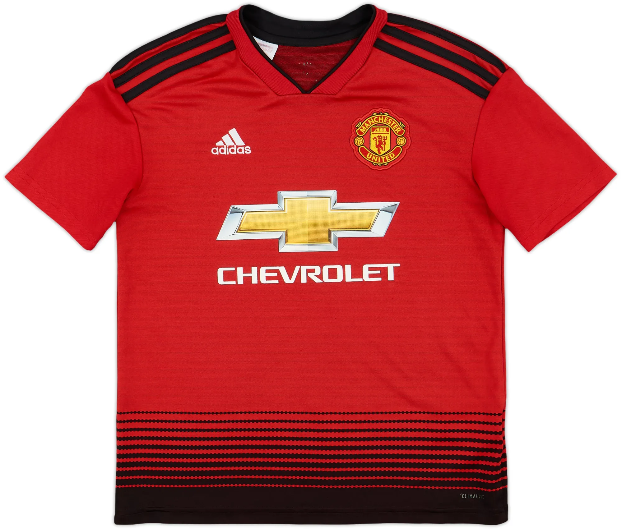 adidas Manchester United Boys SS Home Shirt 2018/19