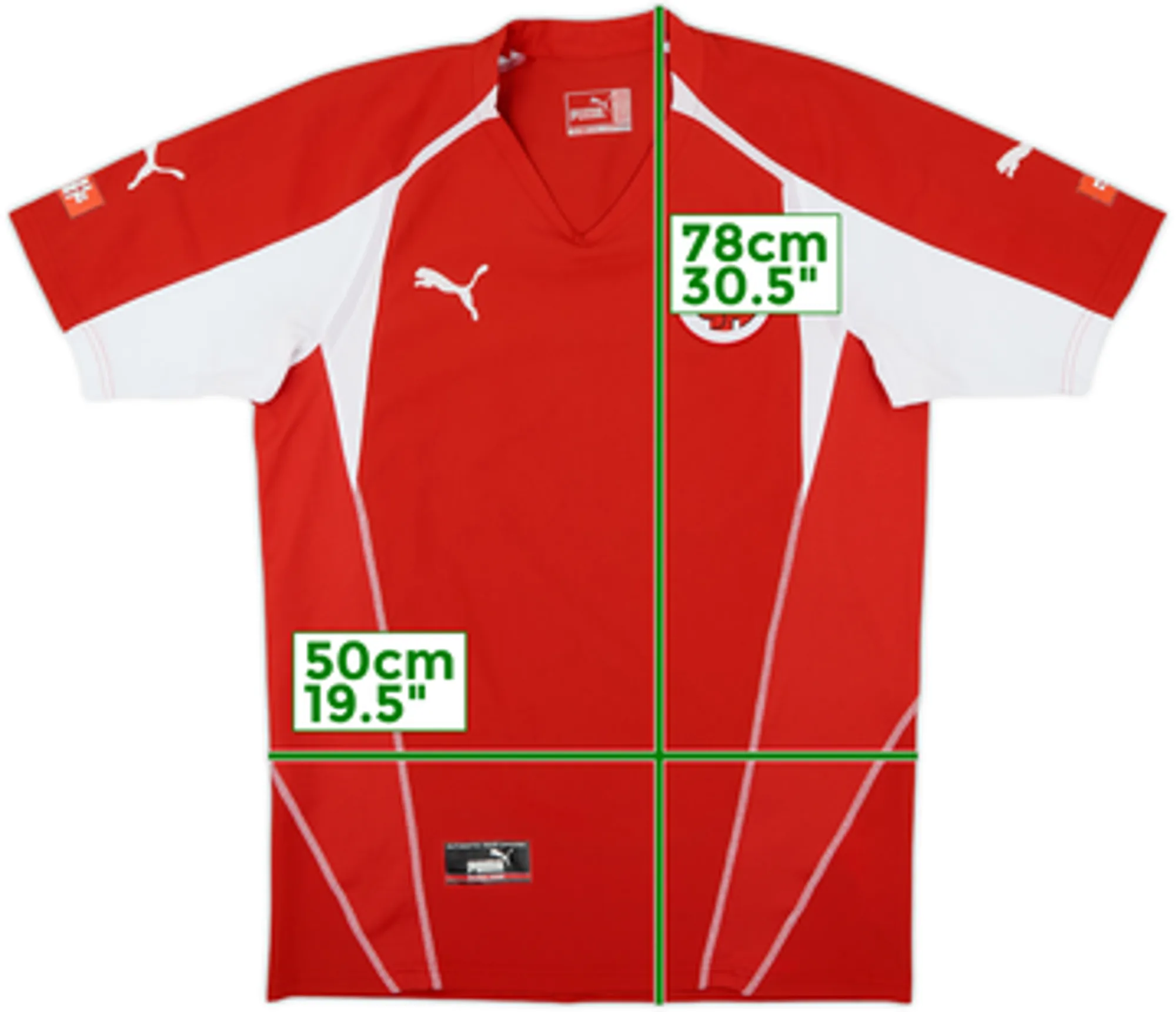 Puma Switzerland Mens SS Home Shirt 2004