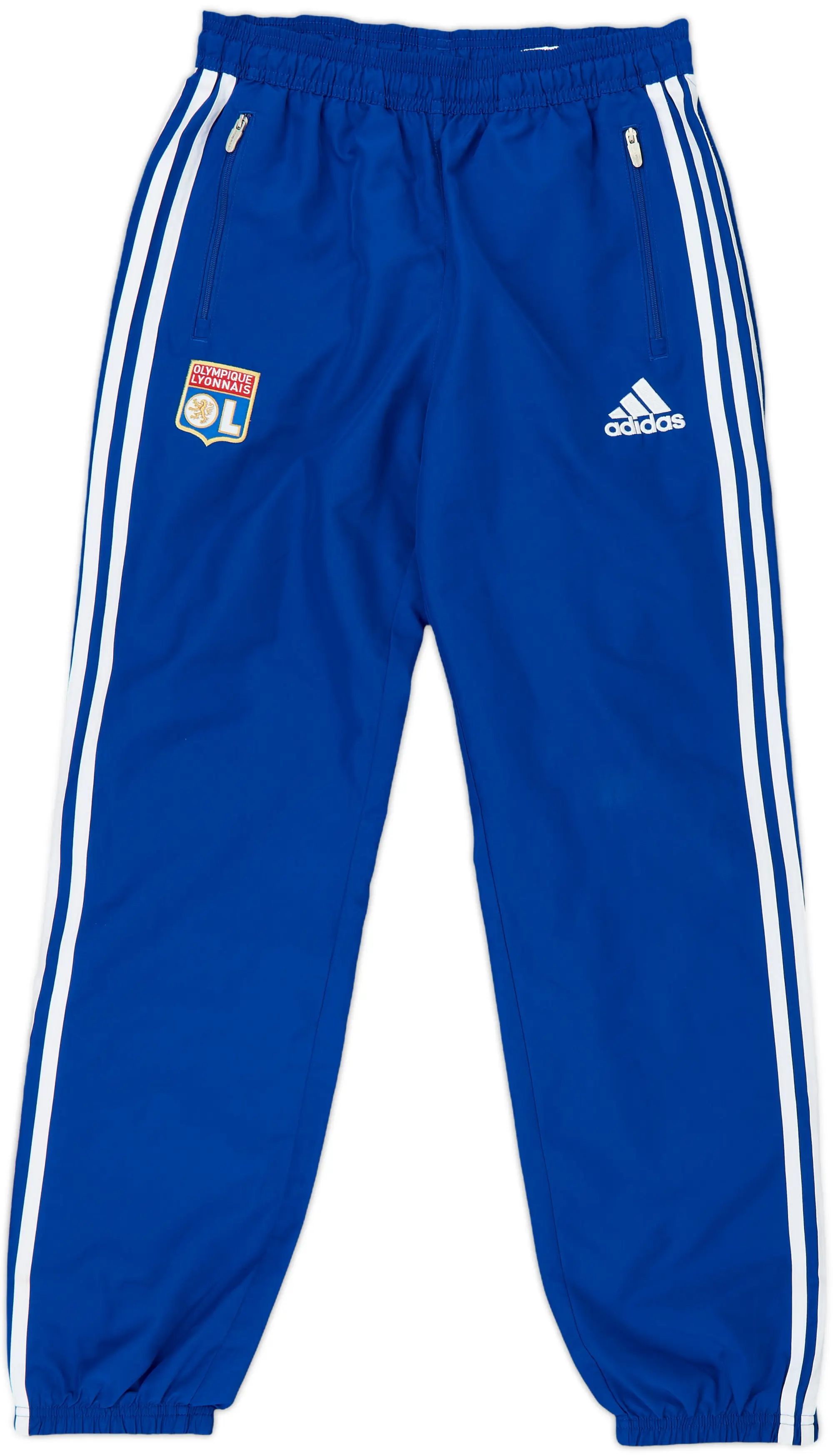 2014-15 Lyon adidas Track Pants/Bottoms - 9/10 - (L.Boys)