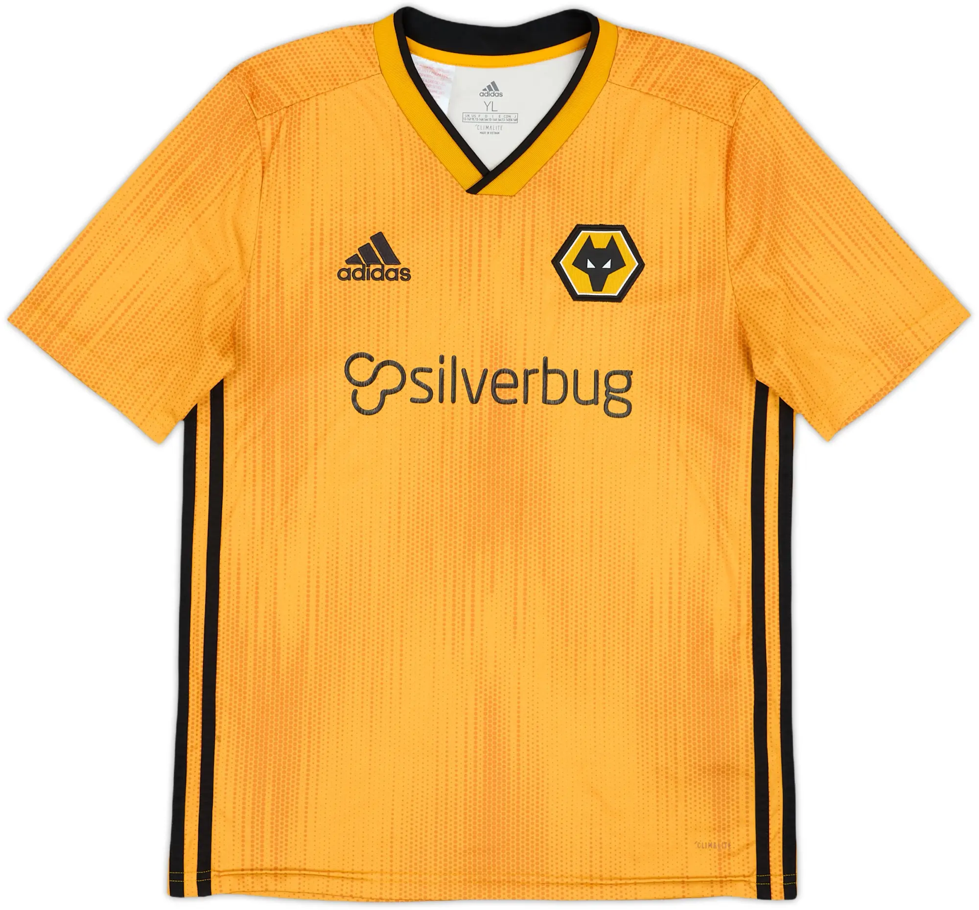 adidas Wolverhampton Wanderers Boys SS Home Shirt 2019/20