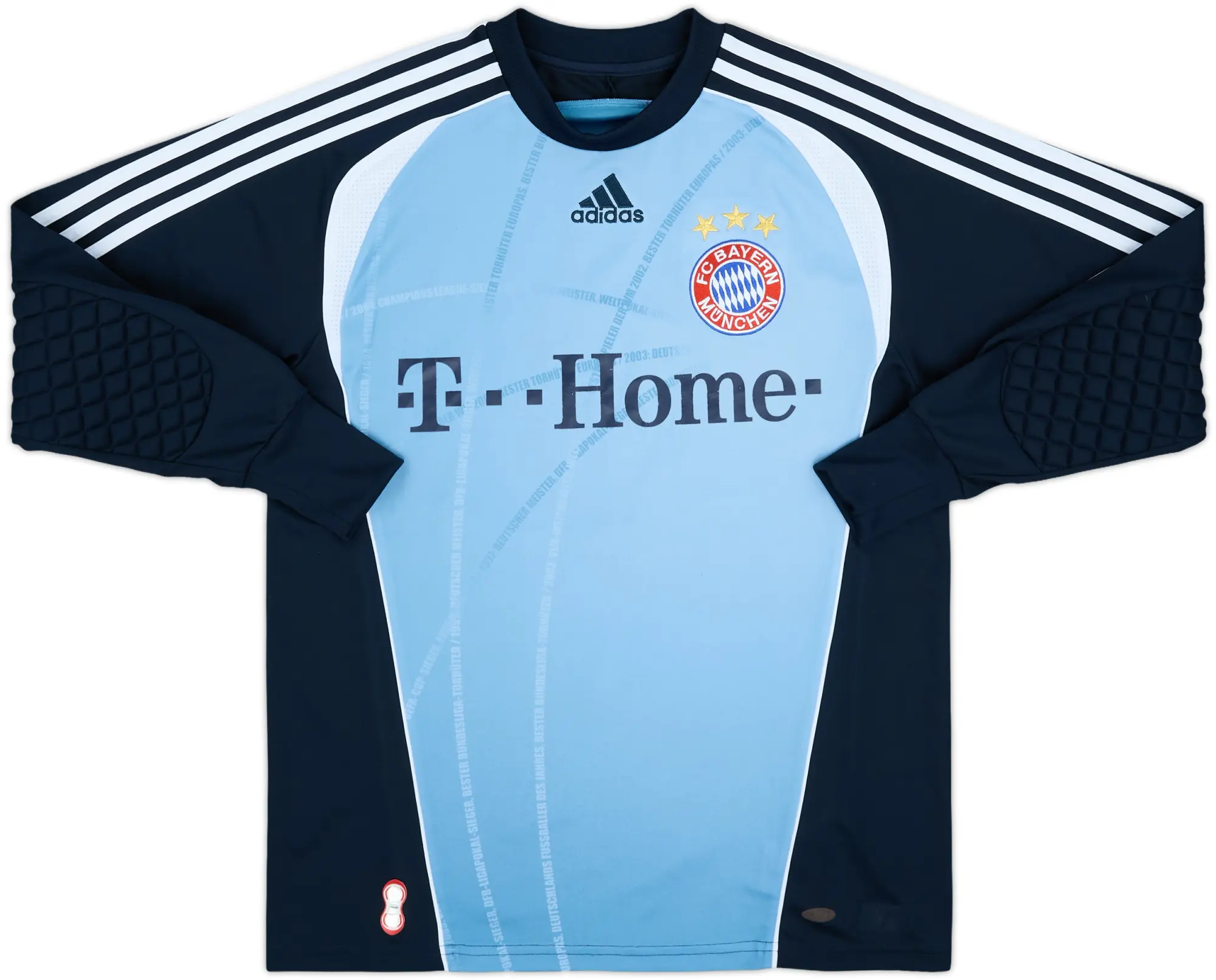 adidas Bayern Munich Boys LS Goalkeeper Home Shirt 2007/08