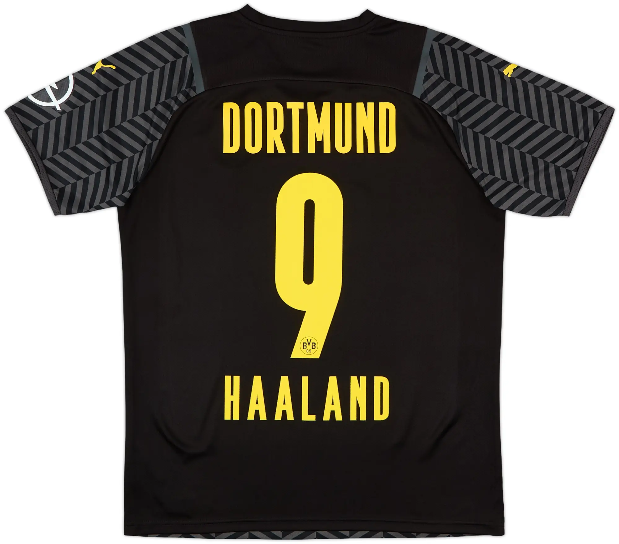 2021-22 Borussia Dortmund Away Shirt Haaland #9 - 10/10 - (M)
