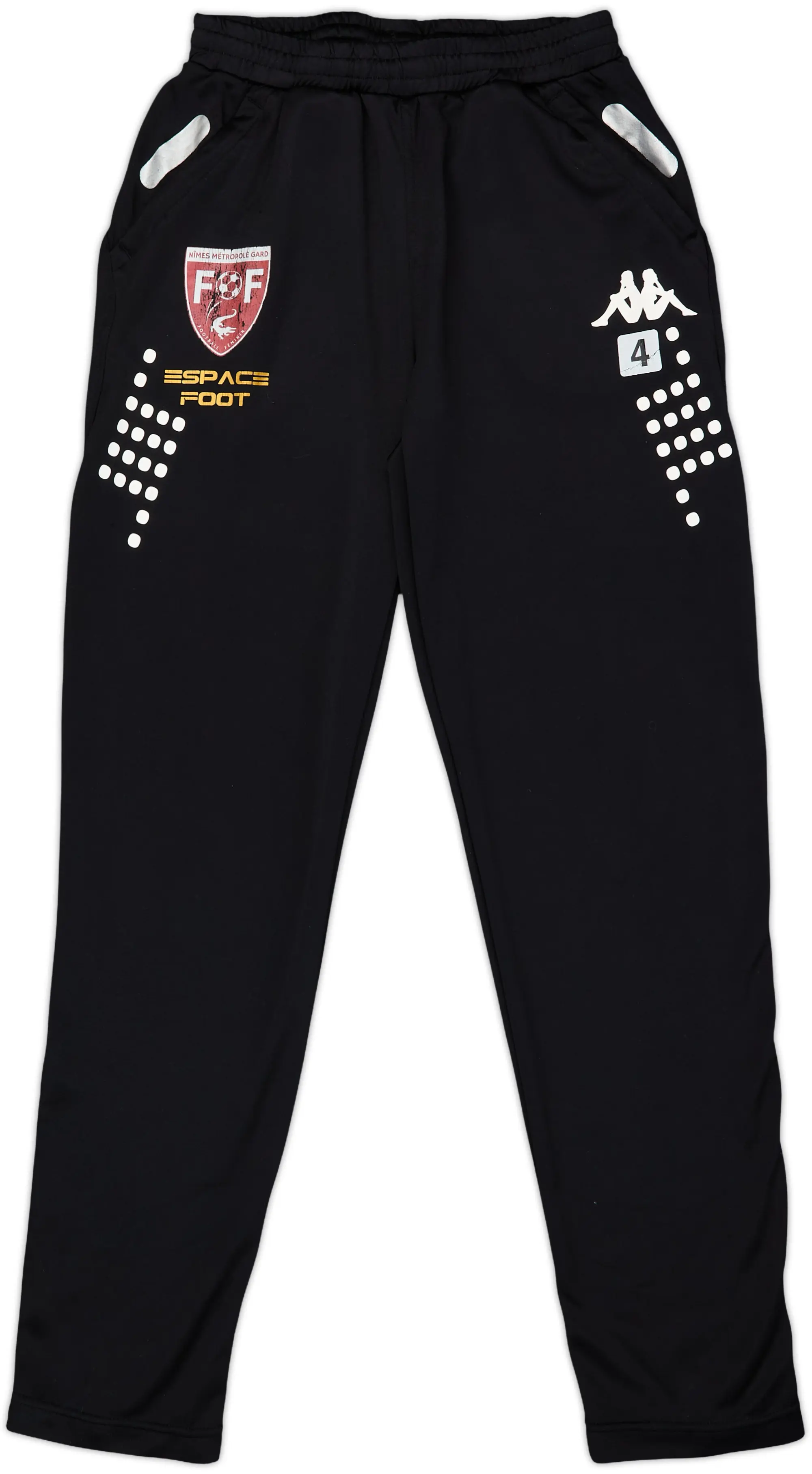 2010s Nimes Olympique Womens Kappa Player Issue Sweat Pants #4 - 6/10 - (M)