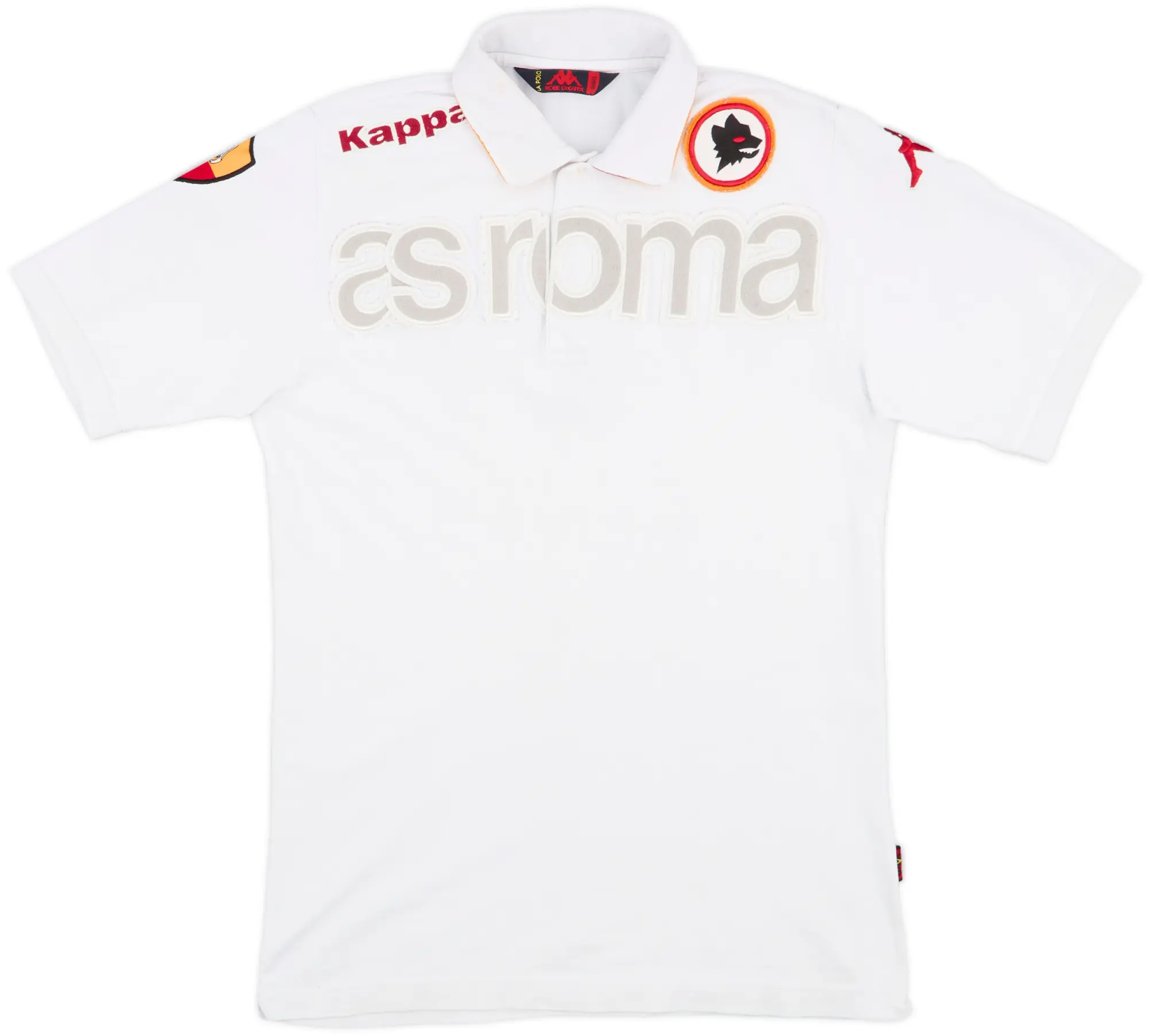 2003-04 Roma Kappa Polo Shirt - 7/10 - (S)
