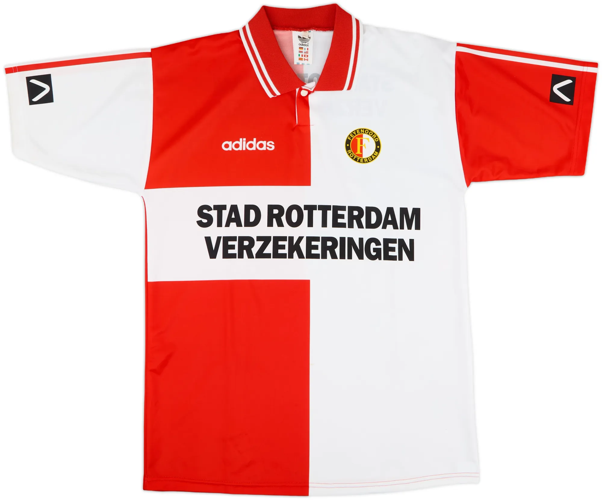 adidas Feyenoord Mens SS Home Shirt 1994/96