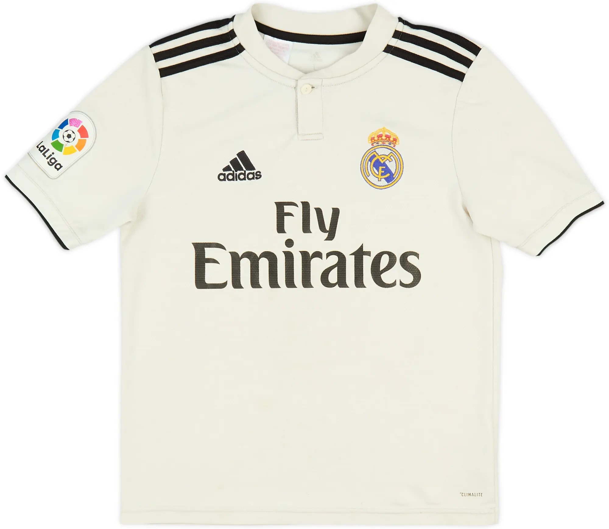 adidas Real Madrid Boys SS Home Shirt 2018/19
