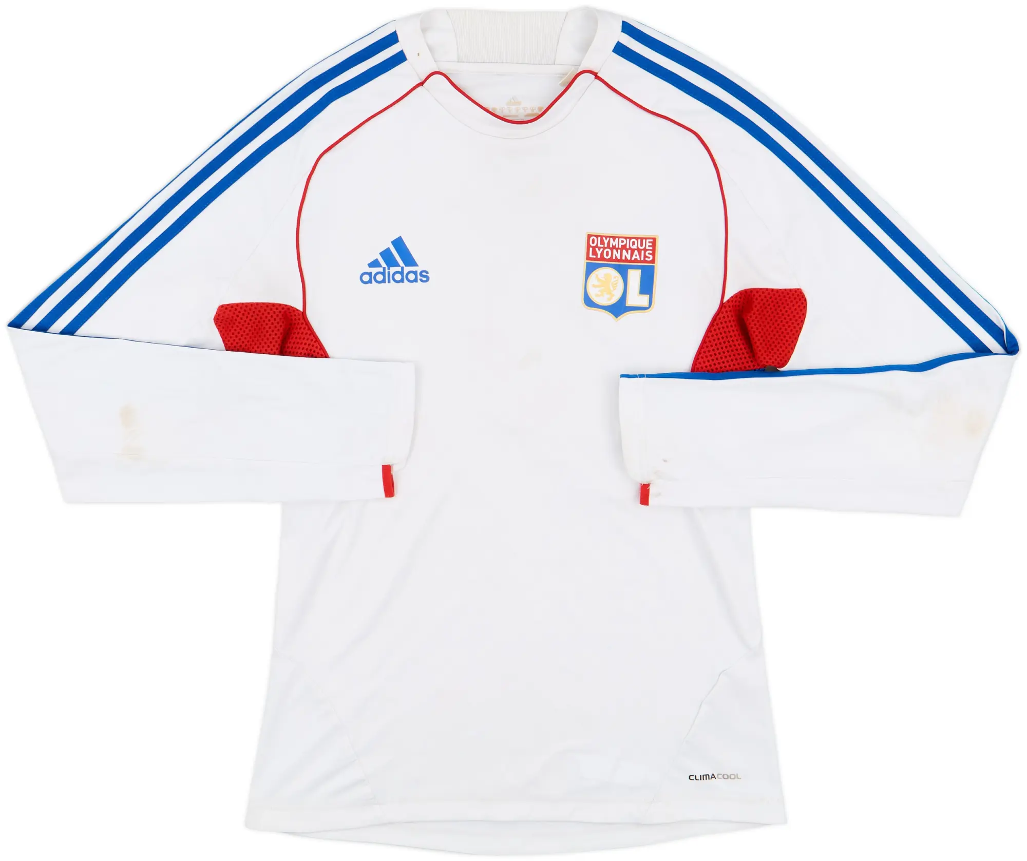 2011-12 Lyon adidas L/S Training Shirt - 6/10 - (S)