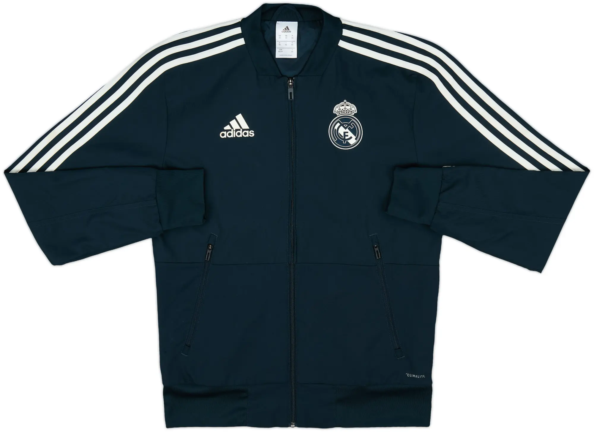 2018-19 Real Madrid adidas Track Jacket - 7/10 - (XS)