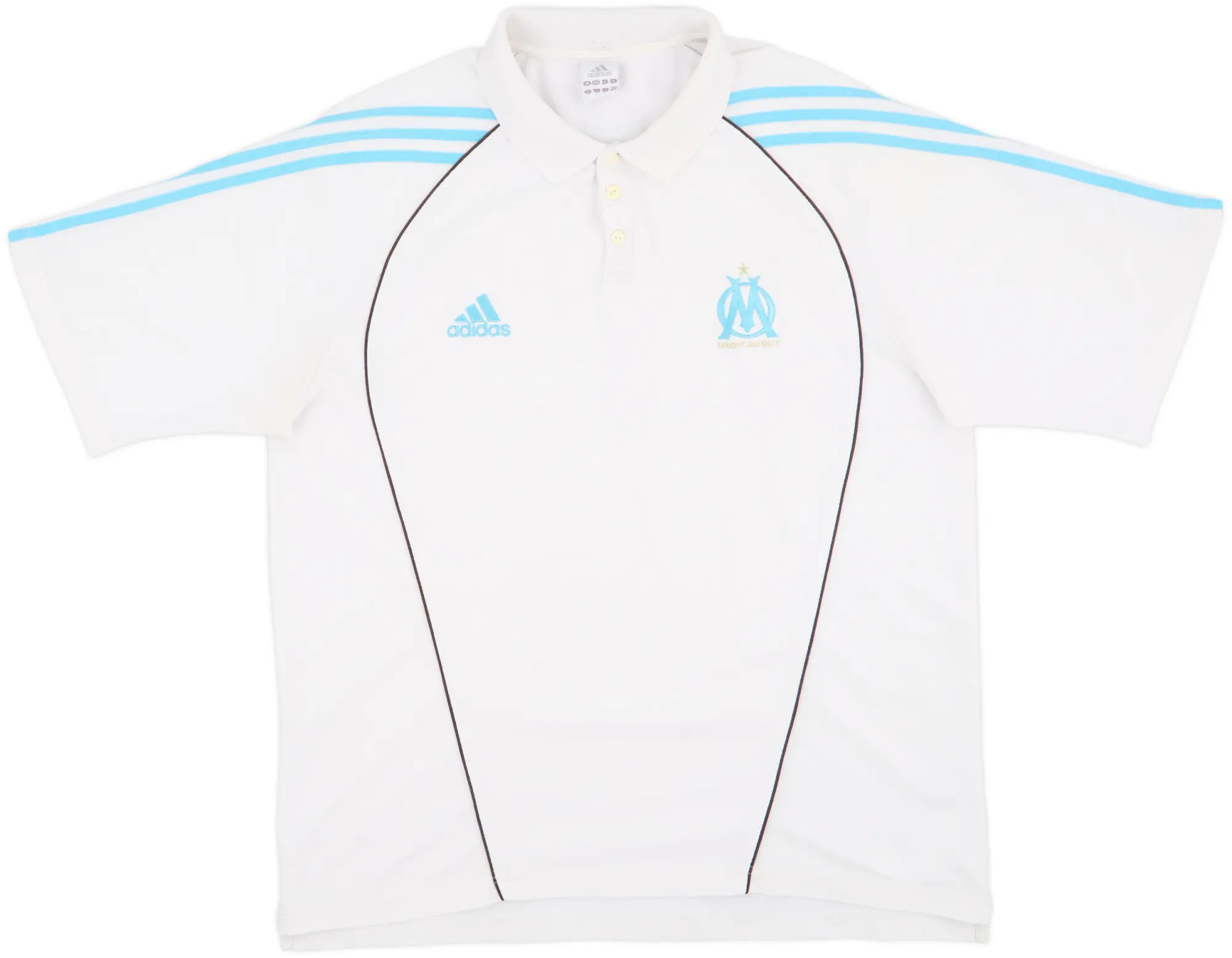 2005-06 Olympique Marseille adidas Polo Shirt - 6/10 - (XXL)