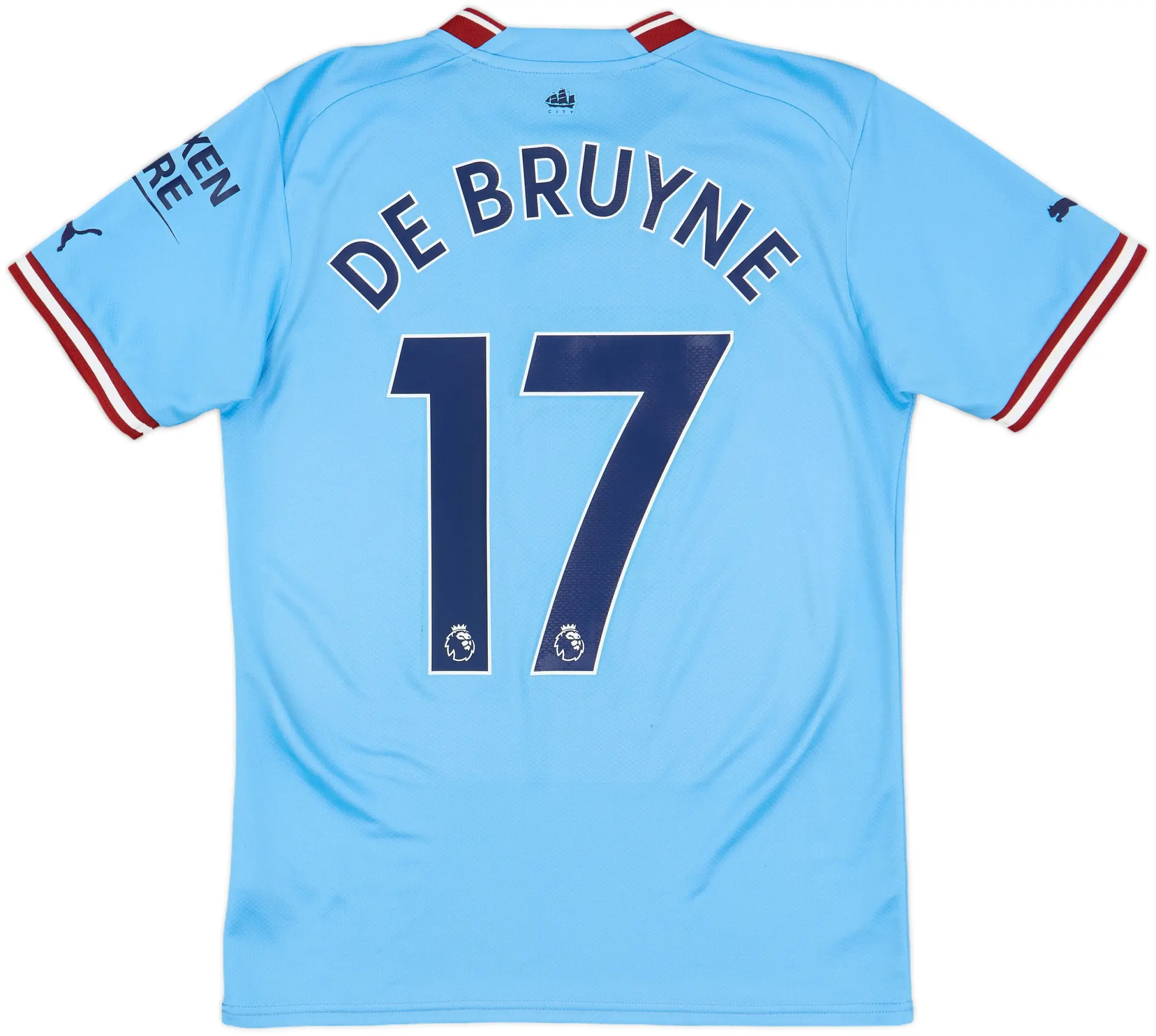 2022-23 Manchester City Home Shirt De Bruyne #17 - 8/10 - (S)