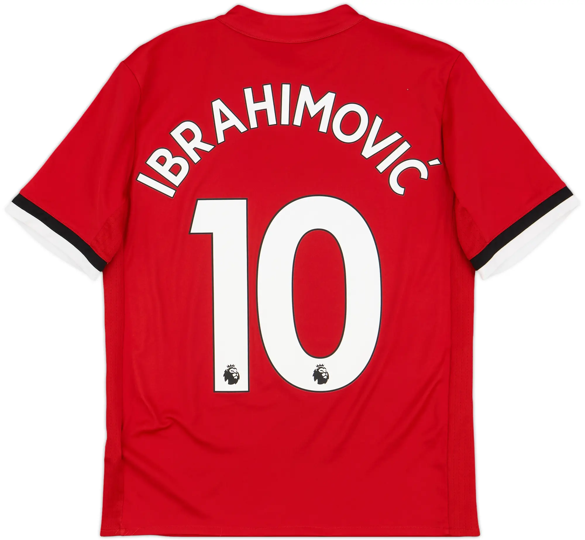 2017-18 Manchester United Home Shirt Ibrahimovic #10 - 9/10 - (L.Boys)