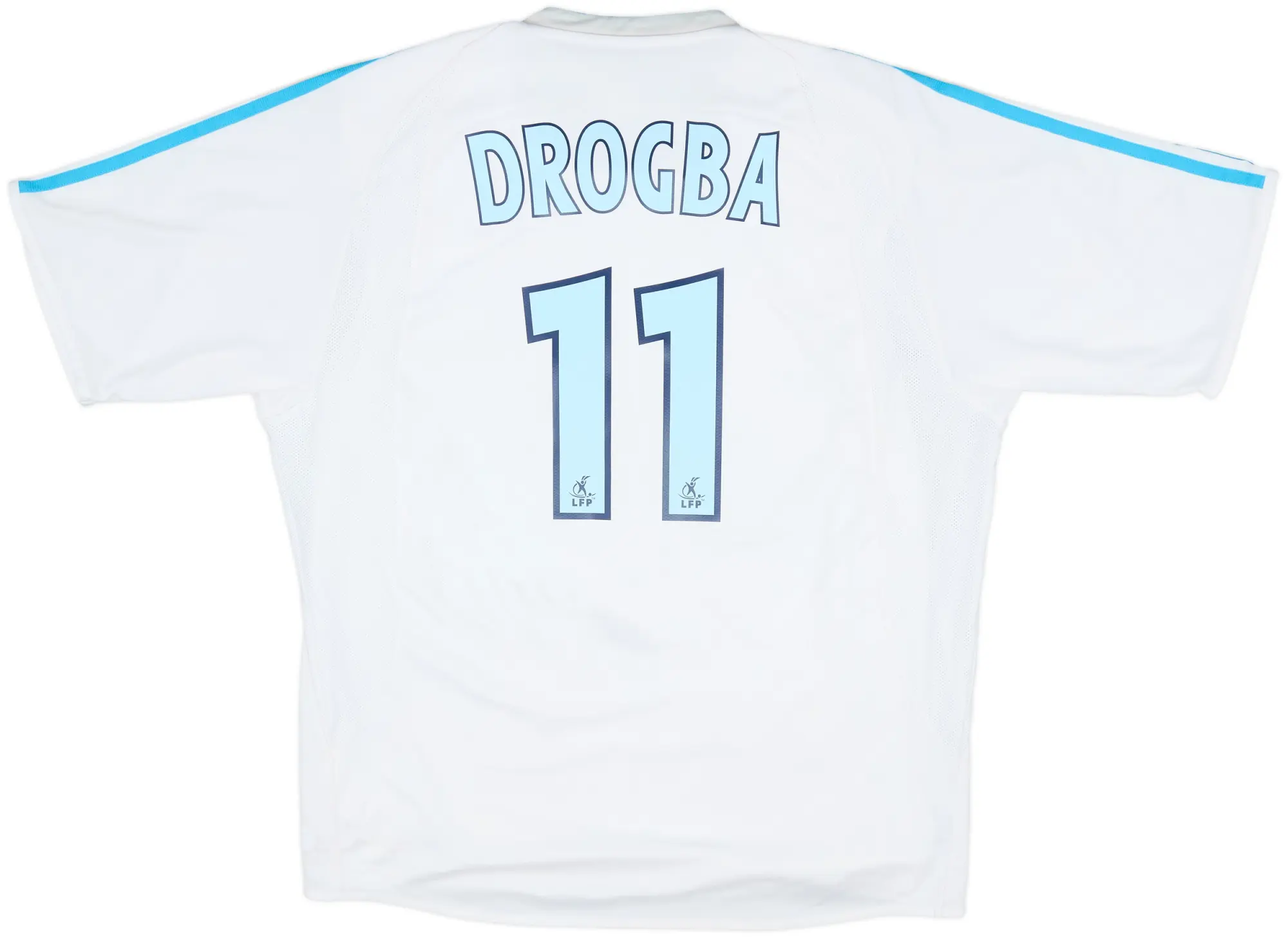 2003-04 Olympique Marseille Player Issue Home Shirt Drogba #11 - 6/10 - (XXL)