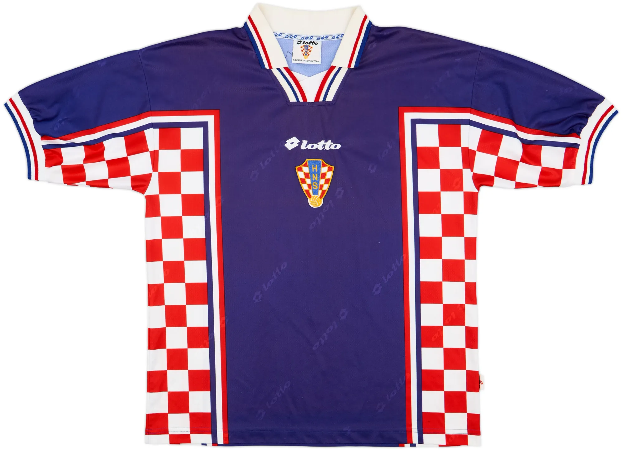 Lotto Croatia Mens SS Away Shirt 1998