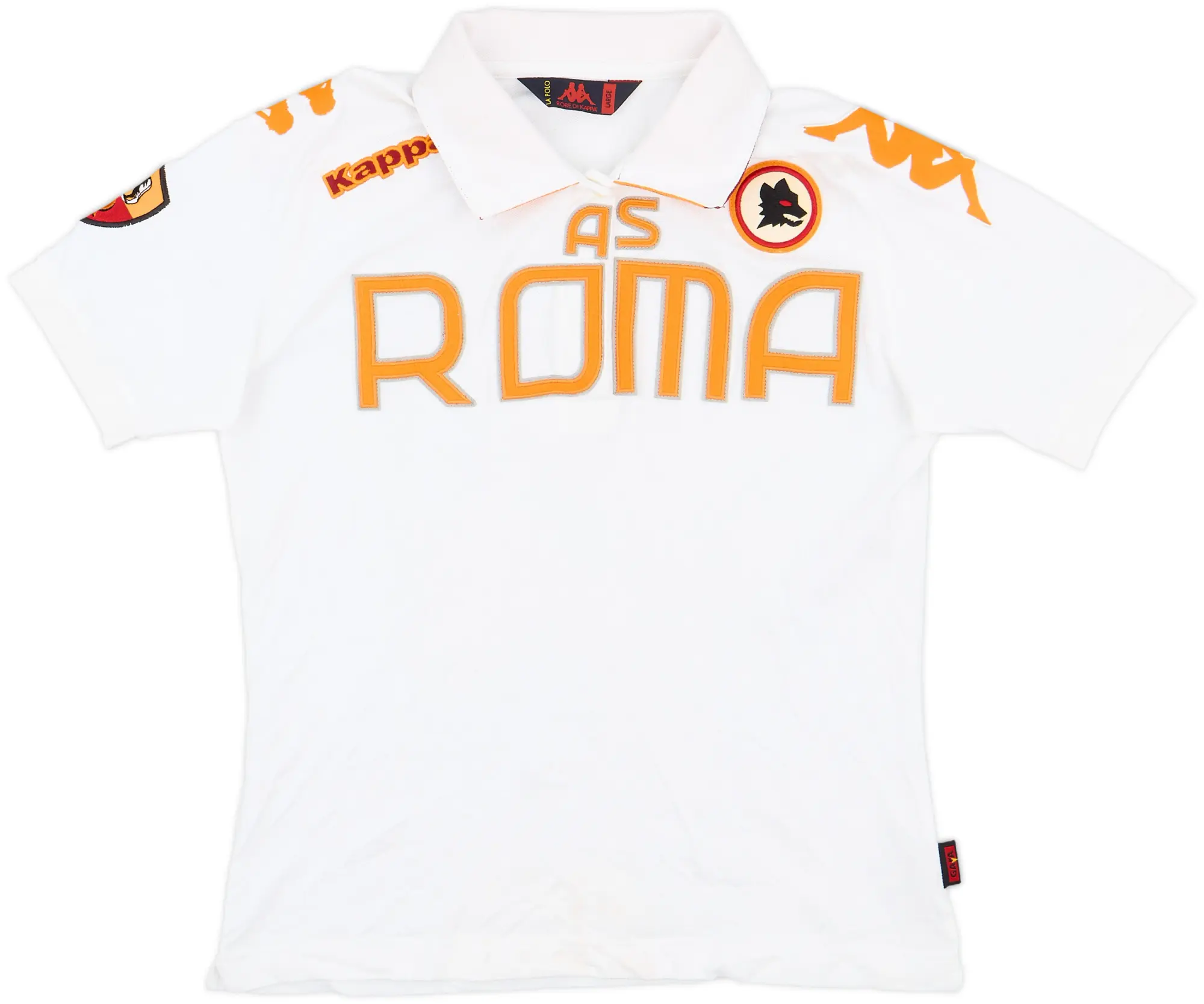 2009-10 Roma Kappa Polo Shirt - 7/10 - (L)