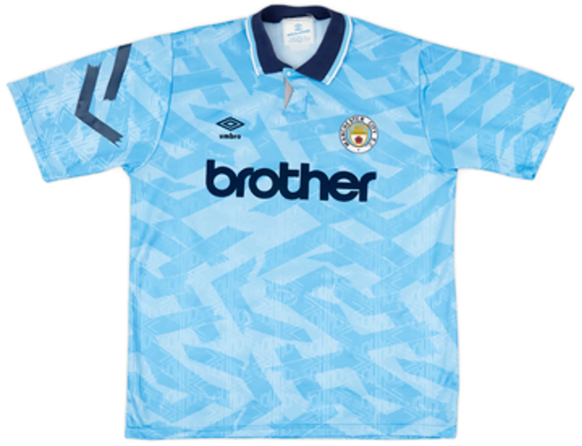 Umbro Manchester City Mens SS Home Shirt 1991/93