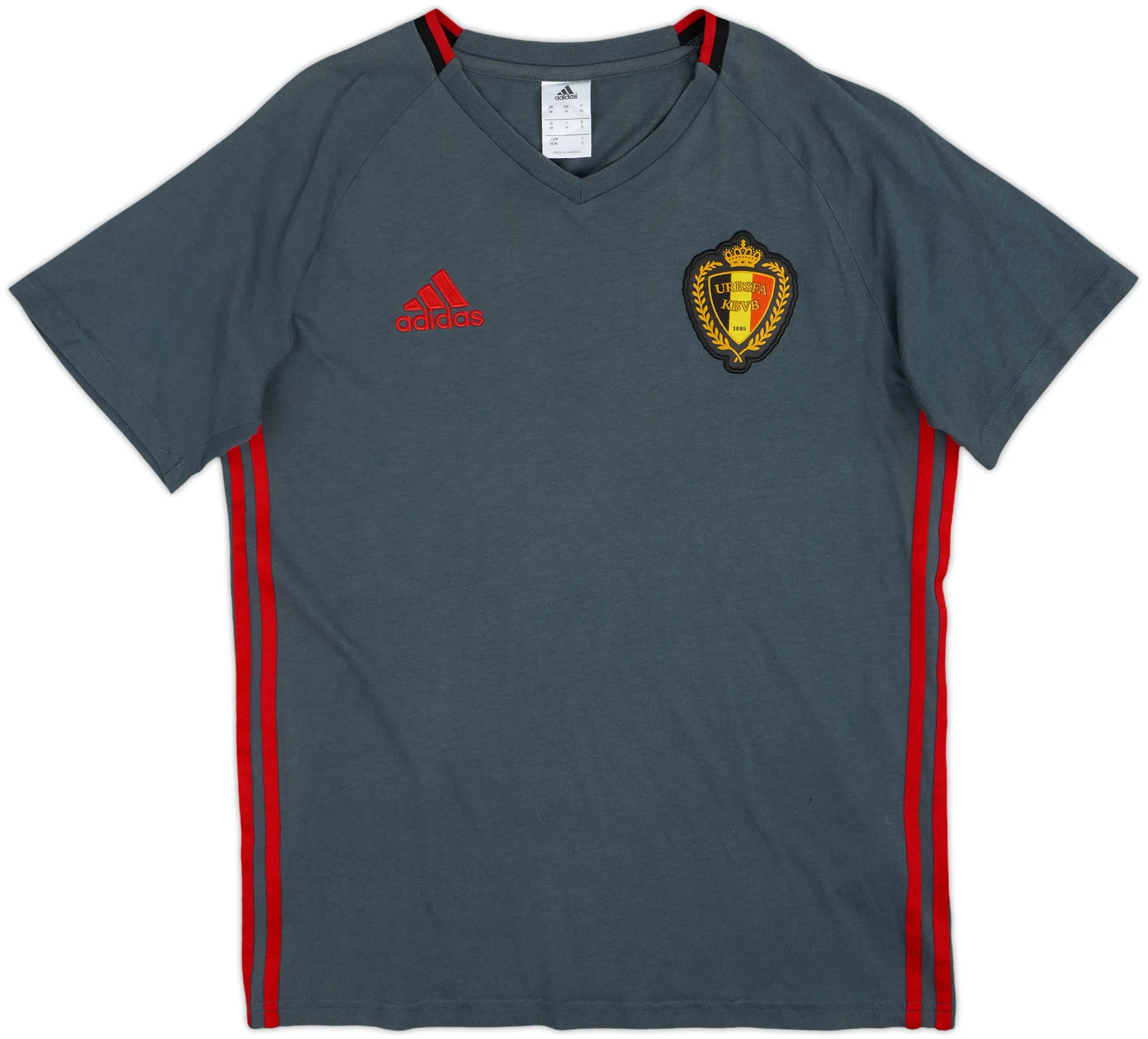 adidas Belgium Mens SS Home Shirt 2015