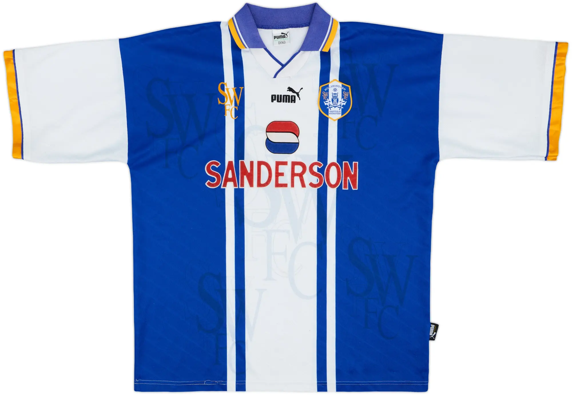 1995-97 Sheffield Wednesday Home Shirt - 8/10 - (XXL)