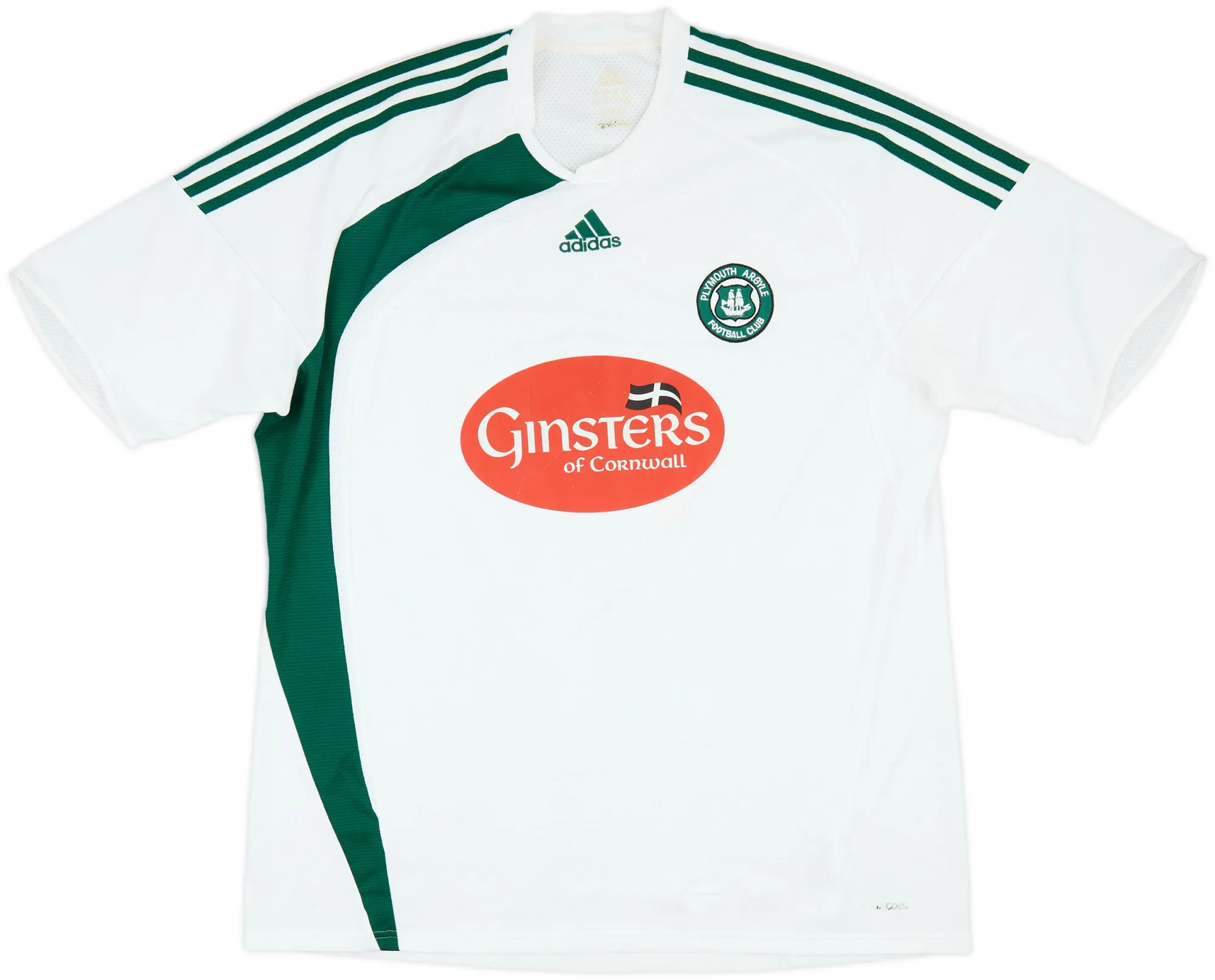 adidas Plymouth Argyle Mens SS Away Shirt 2009/10