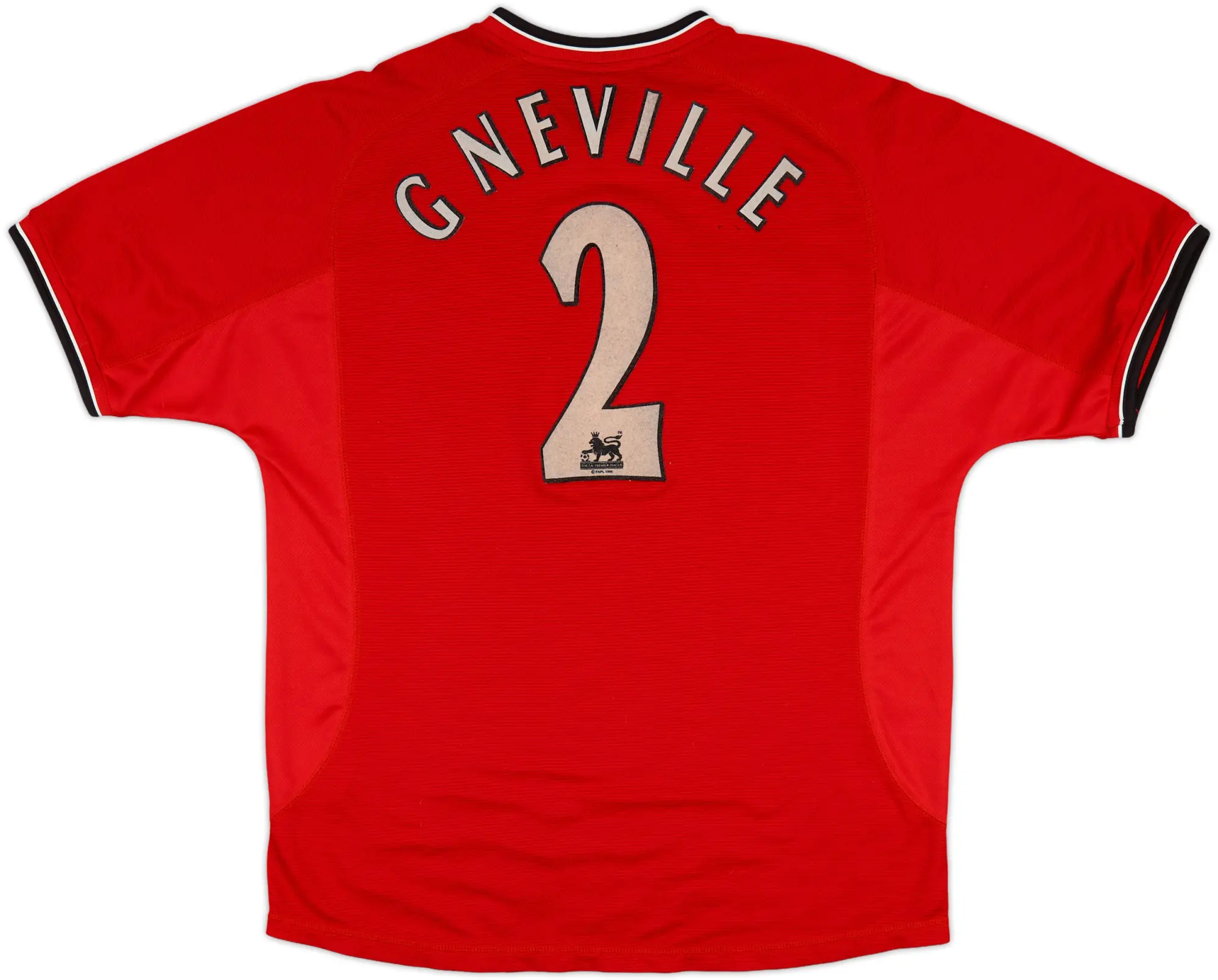2000-02 Manchester United Home Shirt G Neville #2 - 5/10 - (XL)