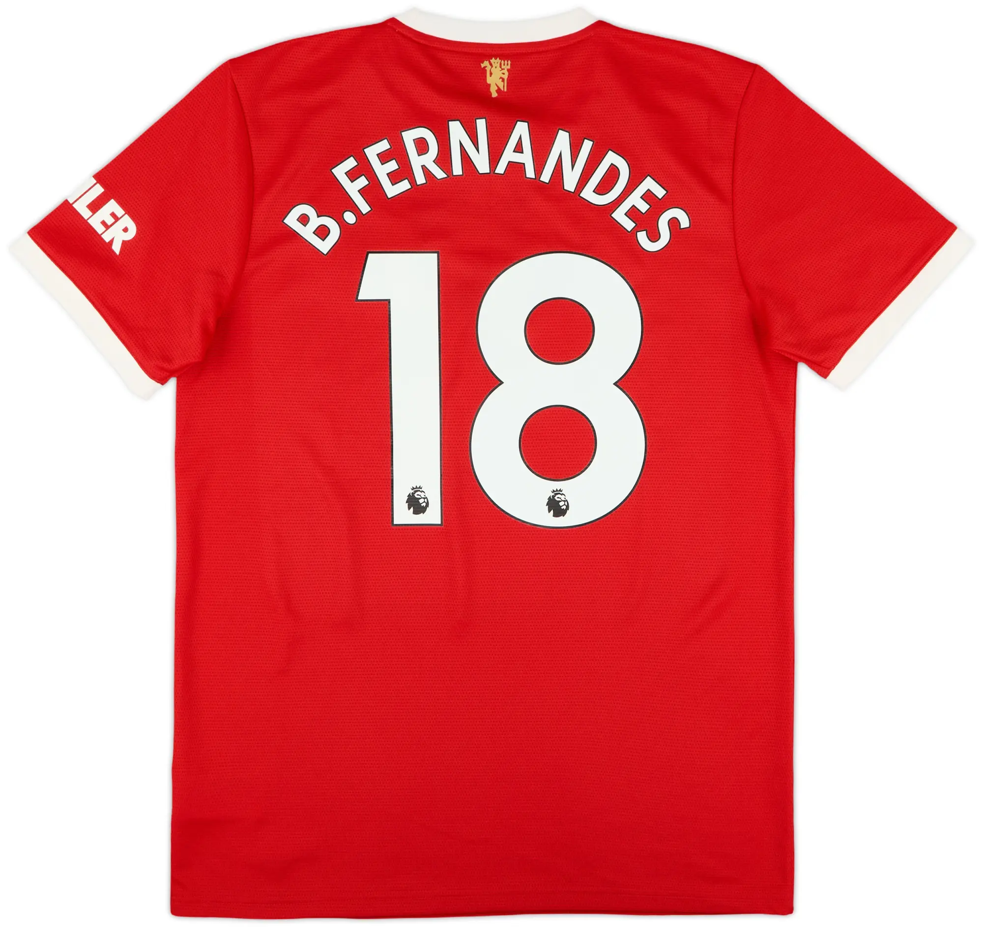 2021-22 Manchester United Home Shirt B.Fernandes #18 - 9/10 - (M)