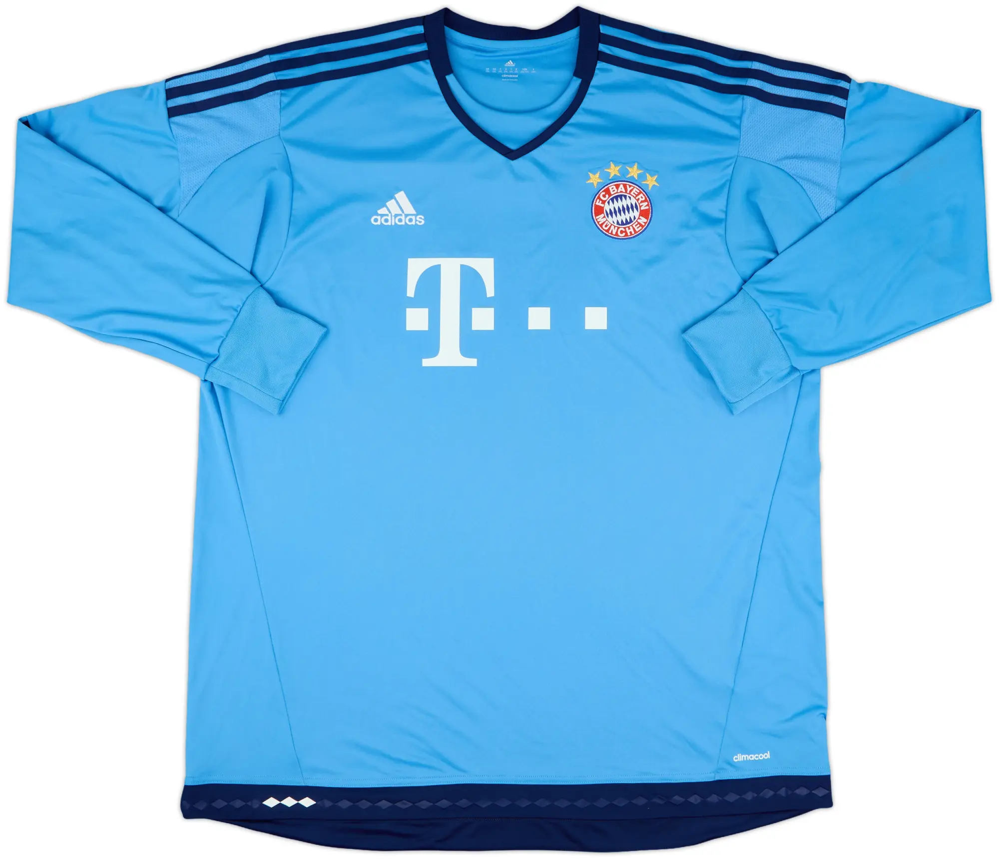 adidas Bayern Munich Mens LS Goalkeeper Home Shirt 2015/16