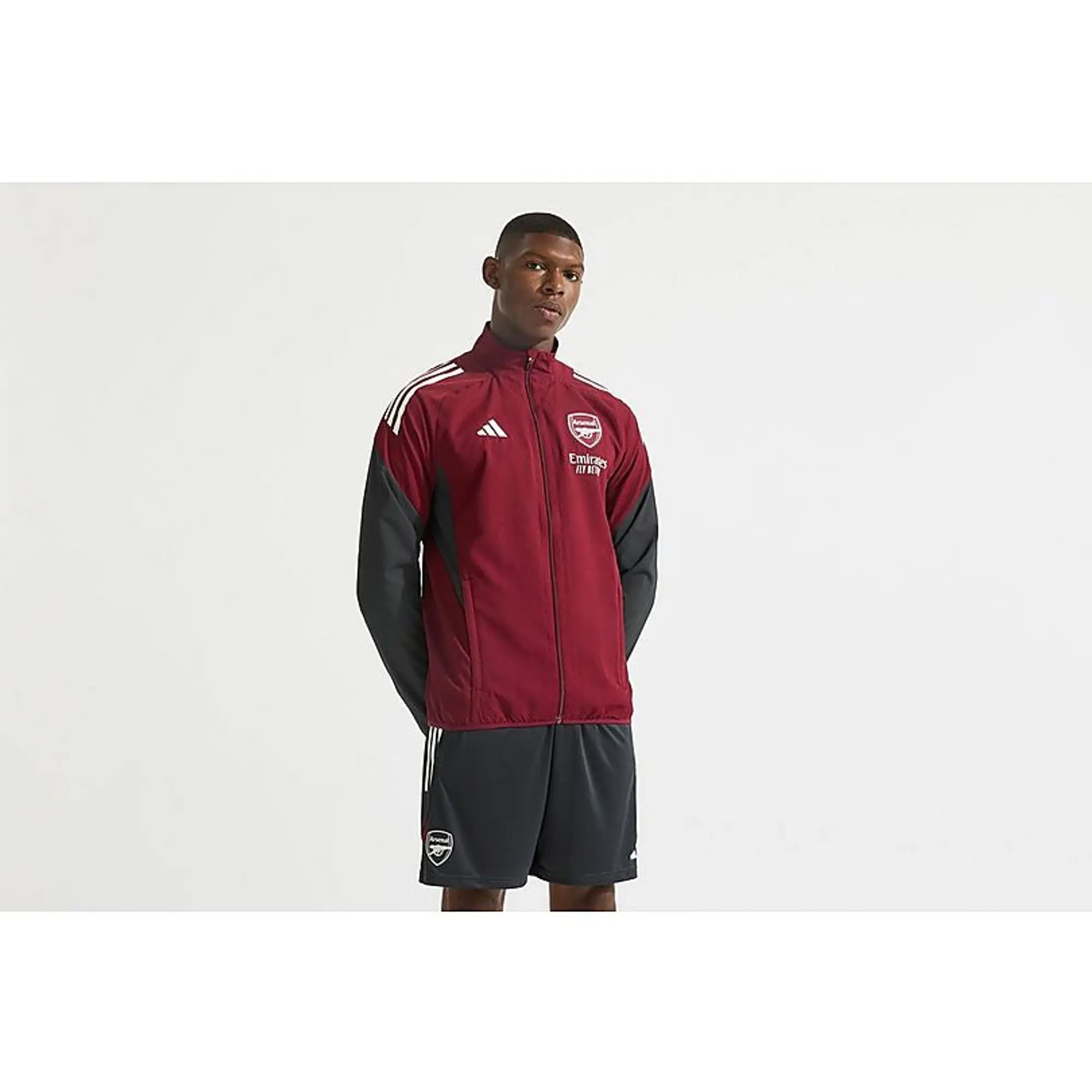 Arsenal adidas 25/26 European Presentation Jacket, Burgundy