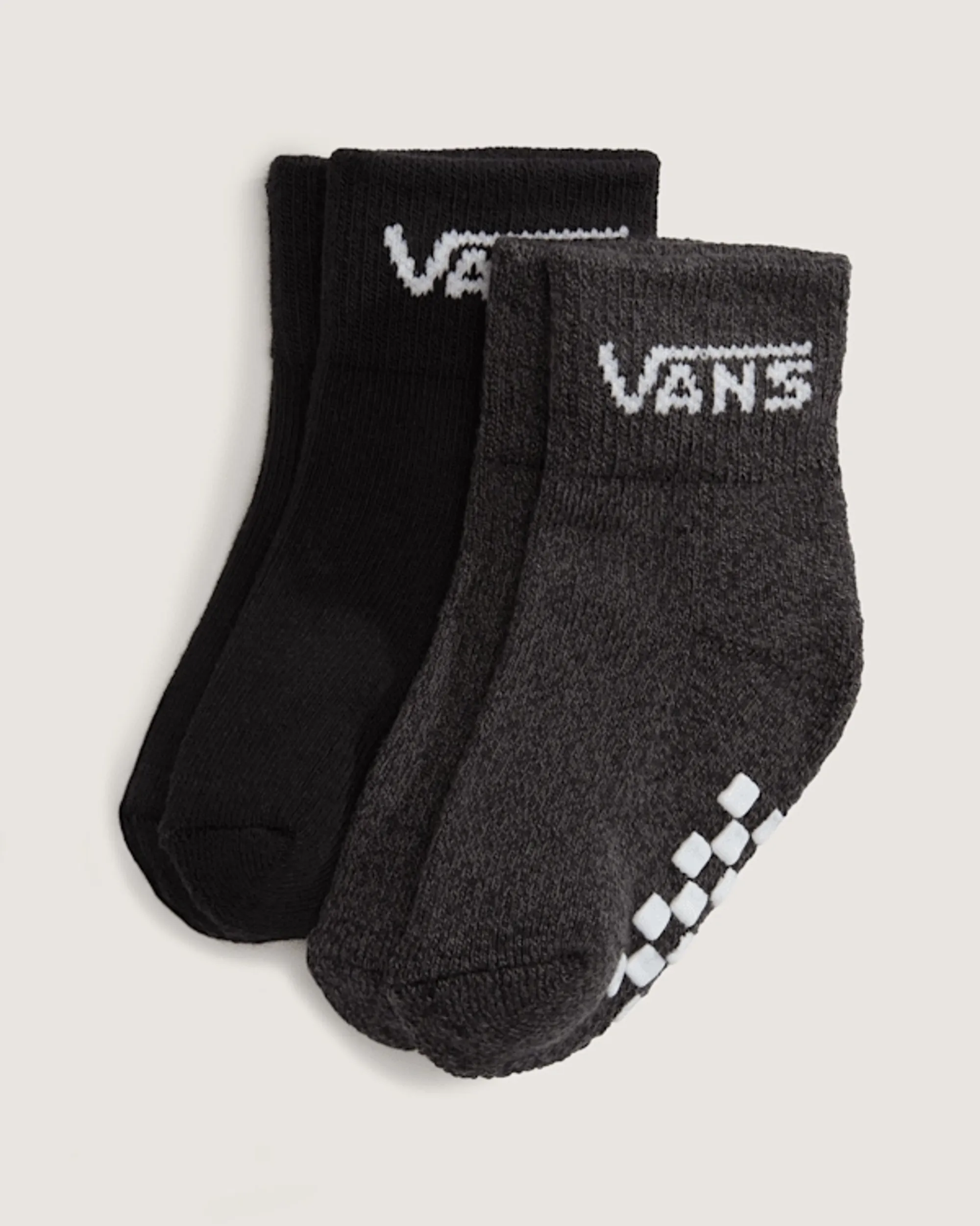 Vans - Infant Classic Crew Socks (2 Pairs), Black