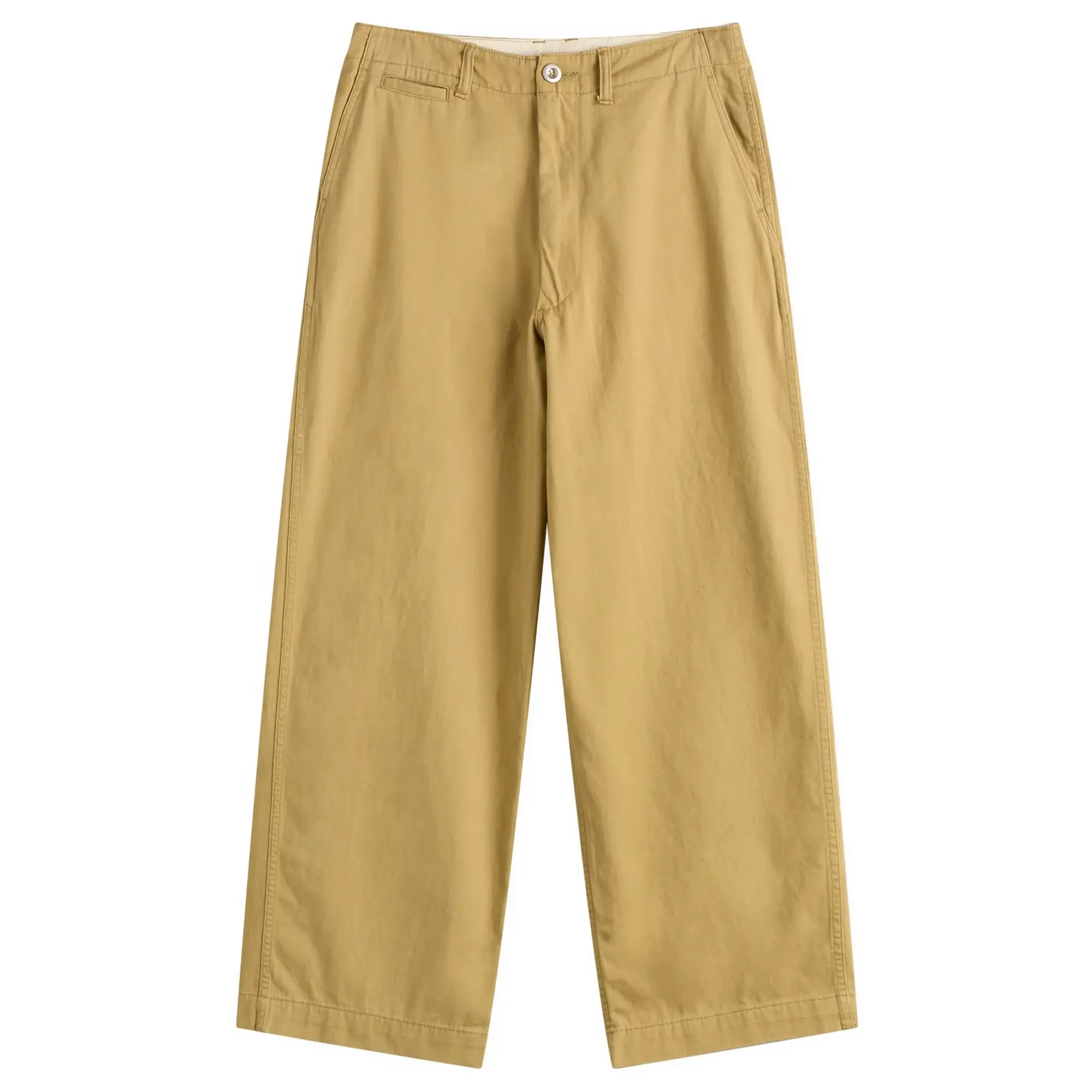 Beams Boy Women's Wide Chino Pants Beige